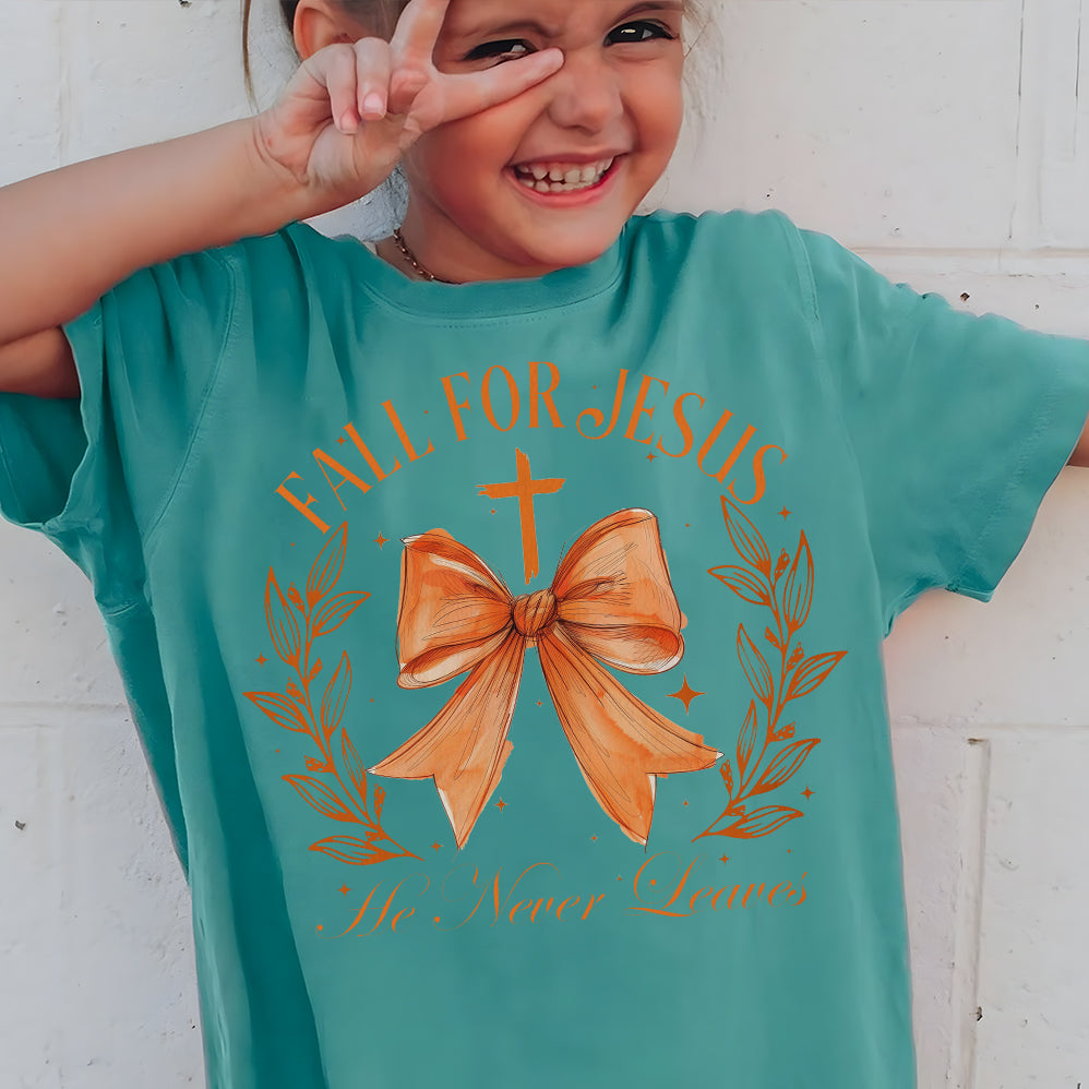 Fall for jesus he leaves leaves Png, Fall Coquette Bow PNG, Fall Shirt Png, Autumn Pumpkin Png, Autumn Sublimation Design, Christian png