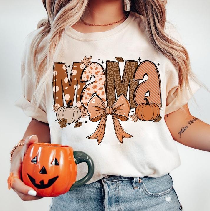 Fall Mama PNG, Fall Mama Coquette Pumpkin, Fall Vibes Png, Autumn Coquette, Coquette Mama Sublimation Download, Instant Download SCU