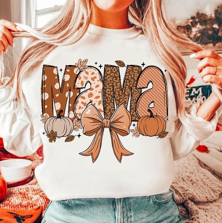 Fall Mama PNG, Fall Mama Coquette Pumpkin, Fall Vibes Png, Autumn Coquette, Coquette Mama Sublimation Download, Instant Download SCU