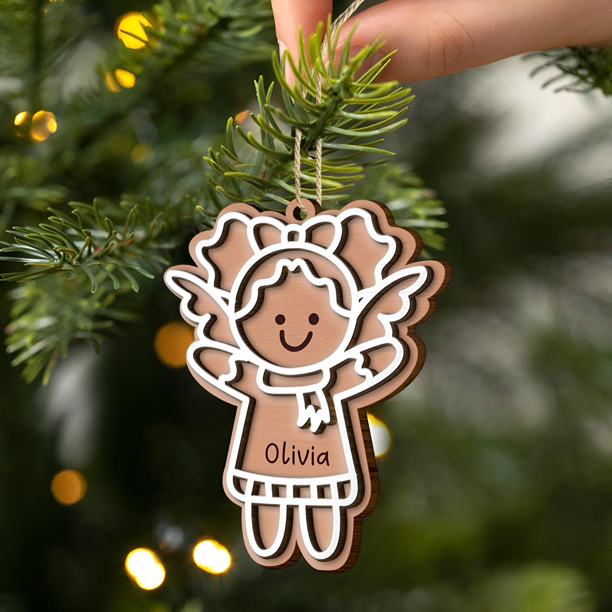 Family Pet Cookies Gingerbread - Christmas Gift For Family - Personalized 2-Layered Wooden Ornament ORN0310