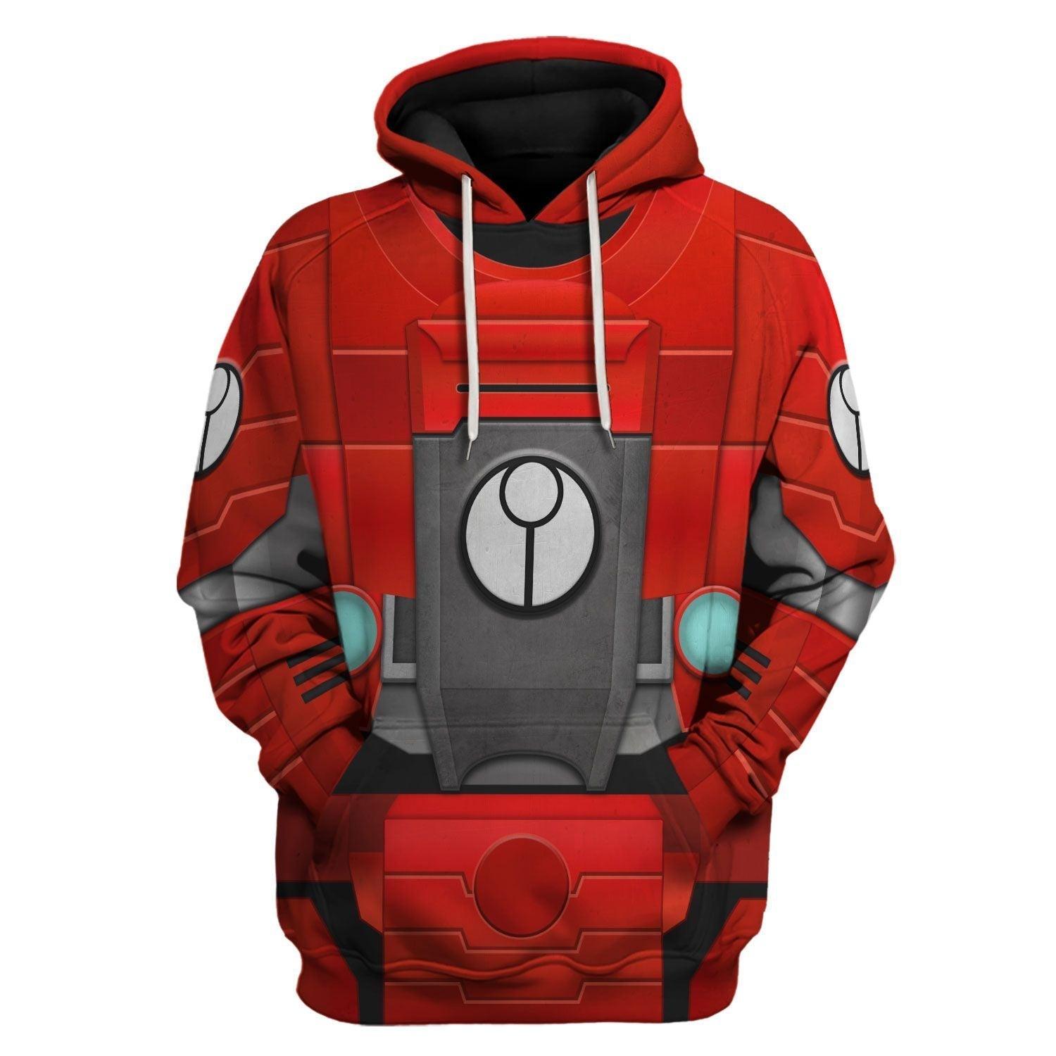 Farsight Marines Salamanders  Warhammer Costume Hoodie Jogger, Farsight Marines Salamanders Space Marines Cosplay 3D Hoodie Pants, Warhammer 3D Tracksuit, Warhammer Game Outfit TQT2