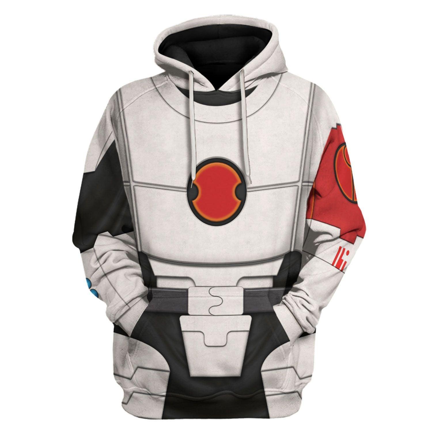 Fire Warrior Tau Empire Warhammer Costume Hoodie Jogger, Fire Warrior Tau Empire Marines Cosplay 3D Hoodie Pants, Warhammer 3D Tracksuit TQT4