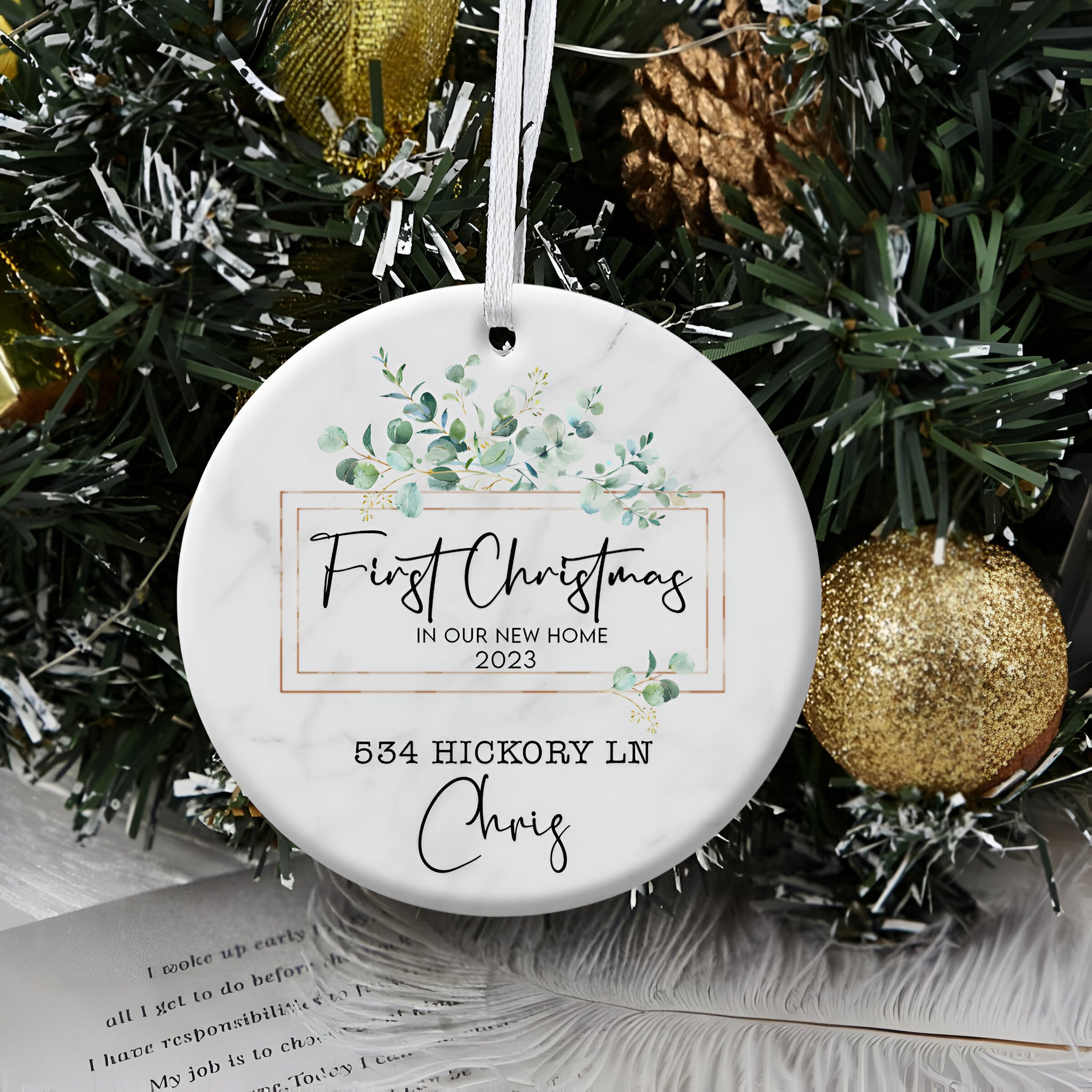 First Christmas In Our New Home - Personalized Ornament - Christmas Gift ORN0110