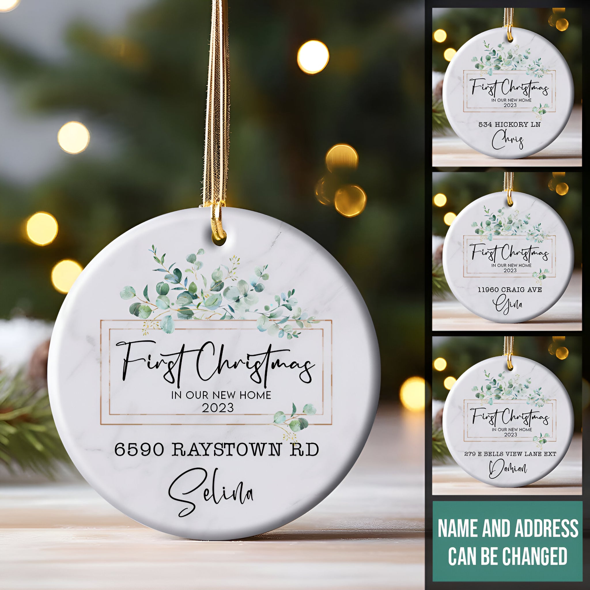 First Christmas In Our New Home - Personalized Ornament - Christmas Gift ORN0110