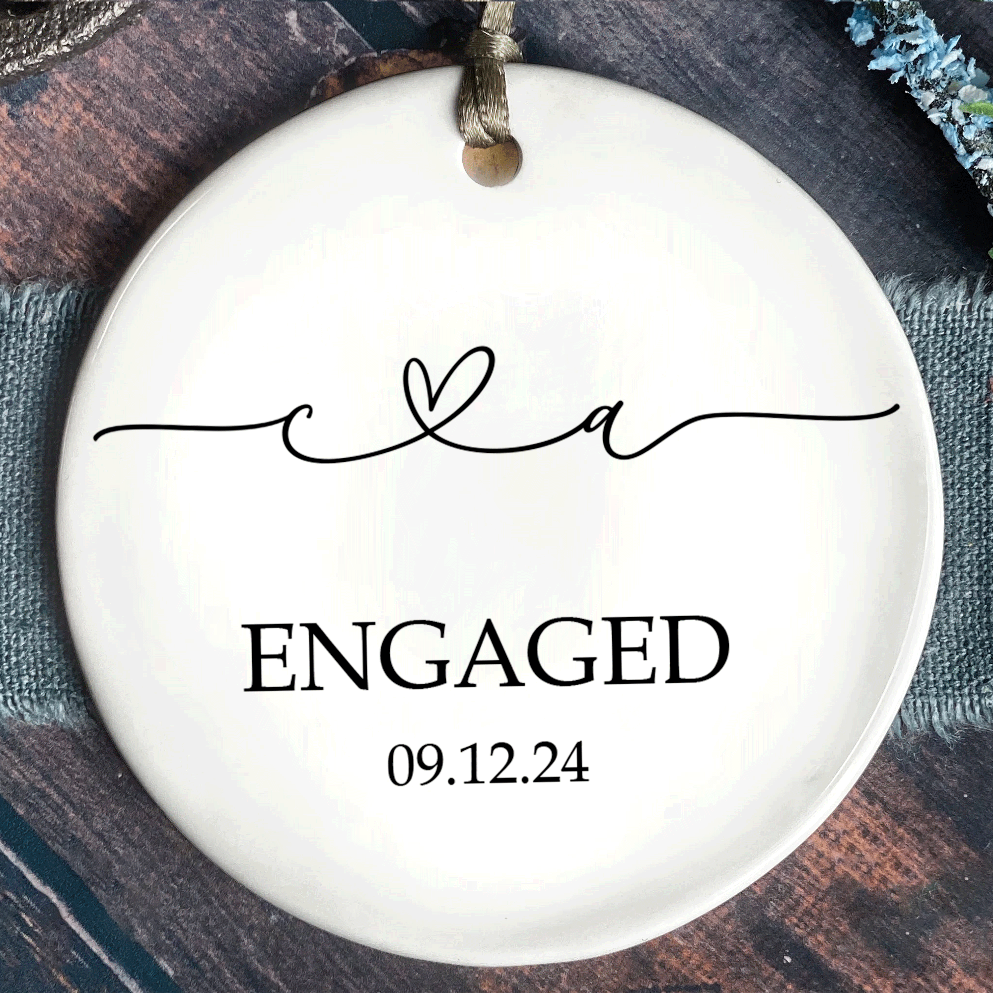 First Christmas Married Ornament, Mr Mrs Ornament, Personalized Wedding Gift, Newlywed Christmas Gift, Our First Christmas Ornament CX05-28 ORN2509