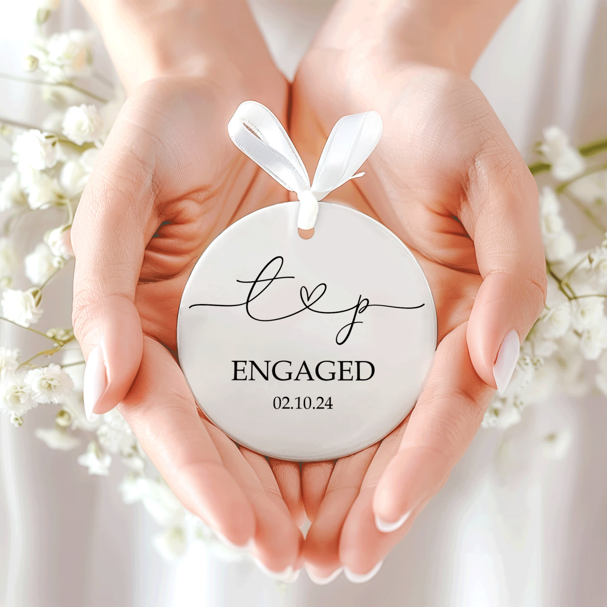 First Christmas Married Ornament, Mr Mrs Ornament, Personalized Wedding Gift, Newlywed Christmas Gift, Our First Christmas Ornament CX05-28 ORN2509