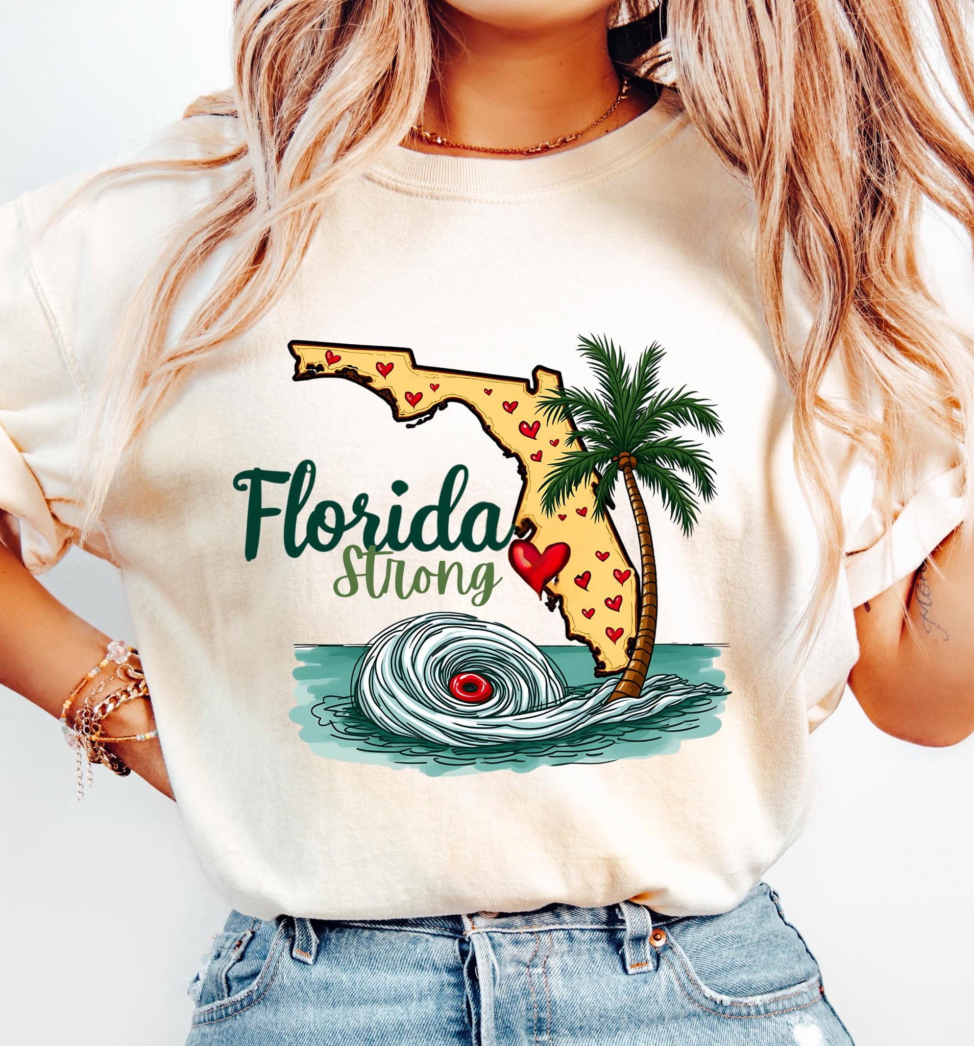 Florida Strong PNG, Hurrican Milton PNG, Bradenton Strong, Tampa Bay Strong, FL Hurricane Awareness, Sublimation TMC