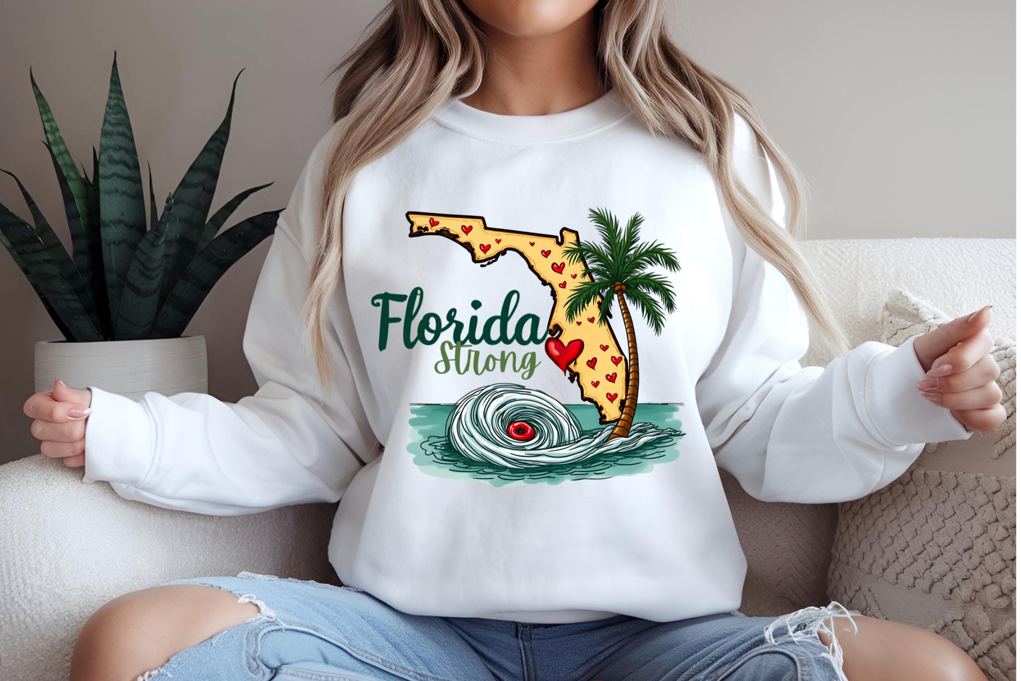 Florida Strong PNG, Hurrican Milton PNG, Bradenton Strong, Tampa Bay Strong, FL Hurricane Awareness, Sublimation TMC