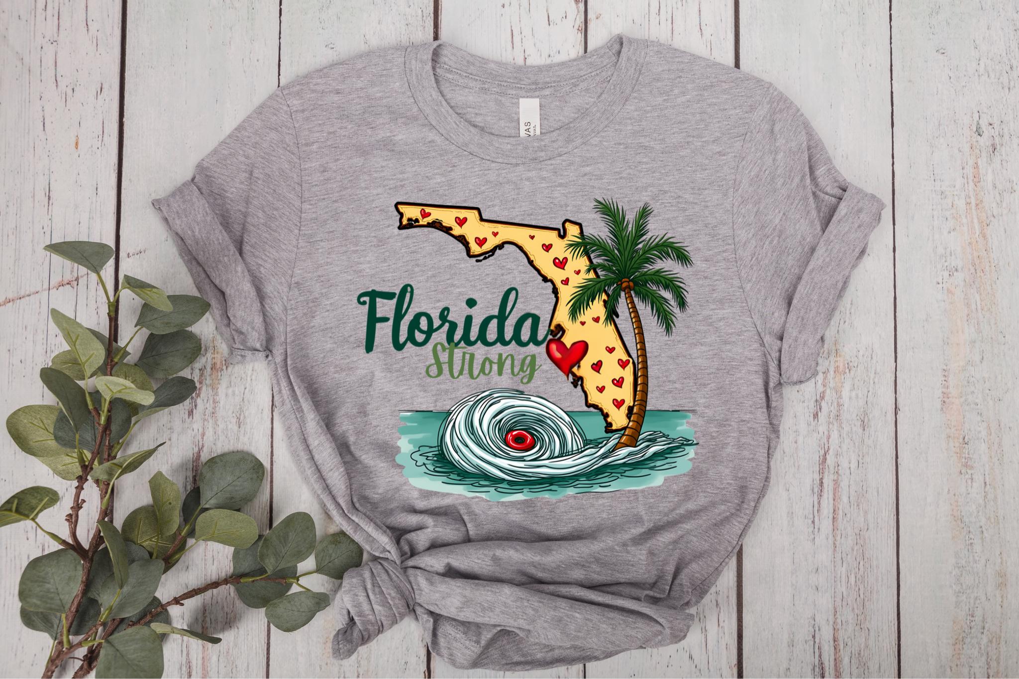 Florida Strong PNG, Hurrican Milton PNG, Bradenton Strong, Tampa Bay Strong, FL Hurricane Awareness, Sublimation TMC