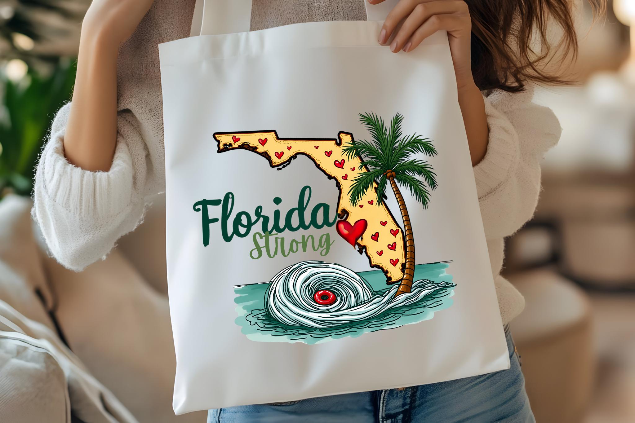 Florida Strong PNG, Hurrican Milton PNG, Bradenton Strong, Tampa Bay Strong, FL Hurricane Awareness, Sublimation TMC