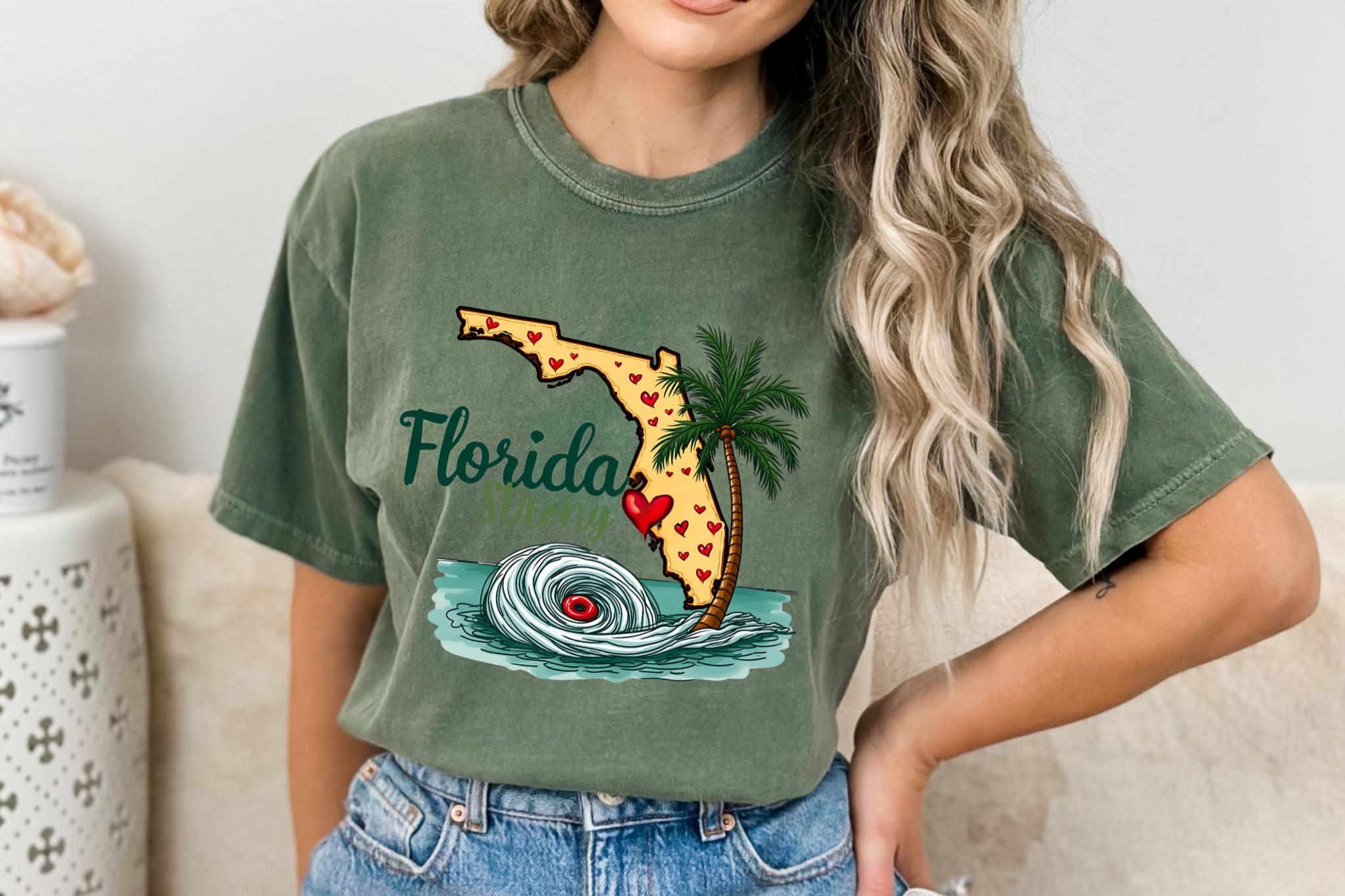 Florida Strong PNG, Hurrican Milton PNG, Bradenton Strong, Tampa Bay Strong, FL Hurricane Awareness, Sublimation TMC