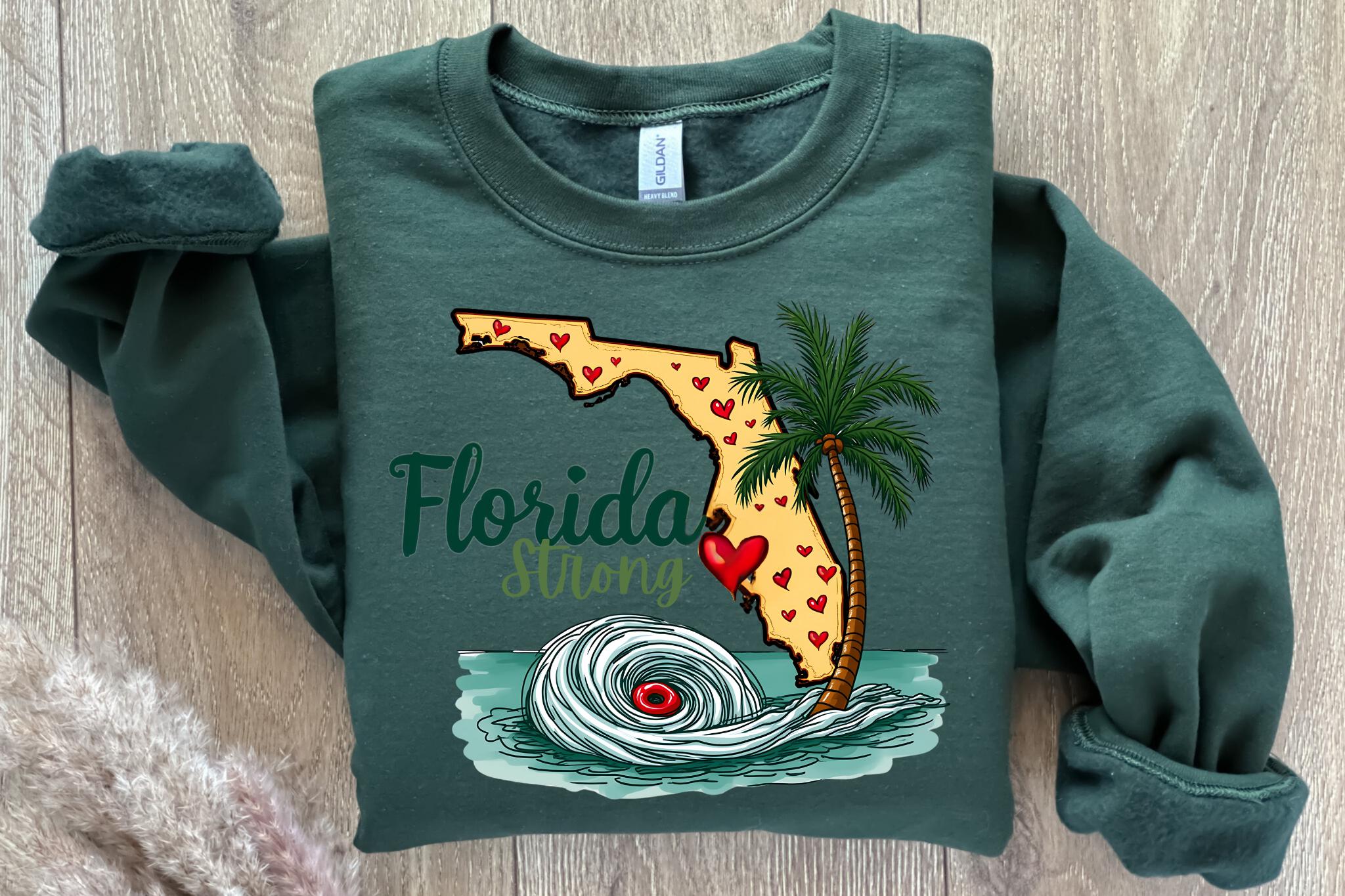 Florida Strong PNG, Hurrican Milton PNG, Bradenton Strong, Tampa Bay Strong, FL Hurricane Awareness, Sublimation TMC