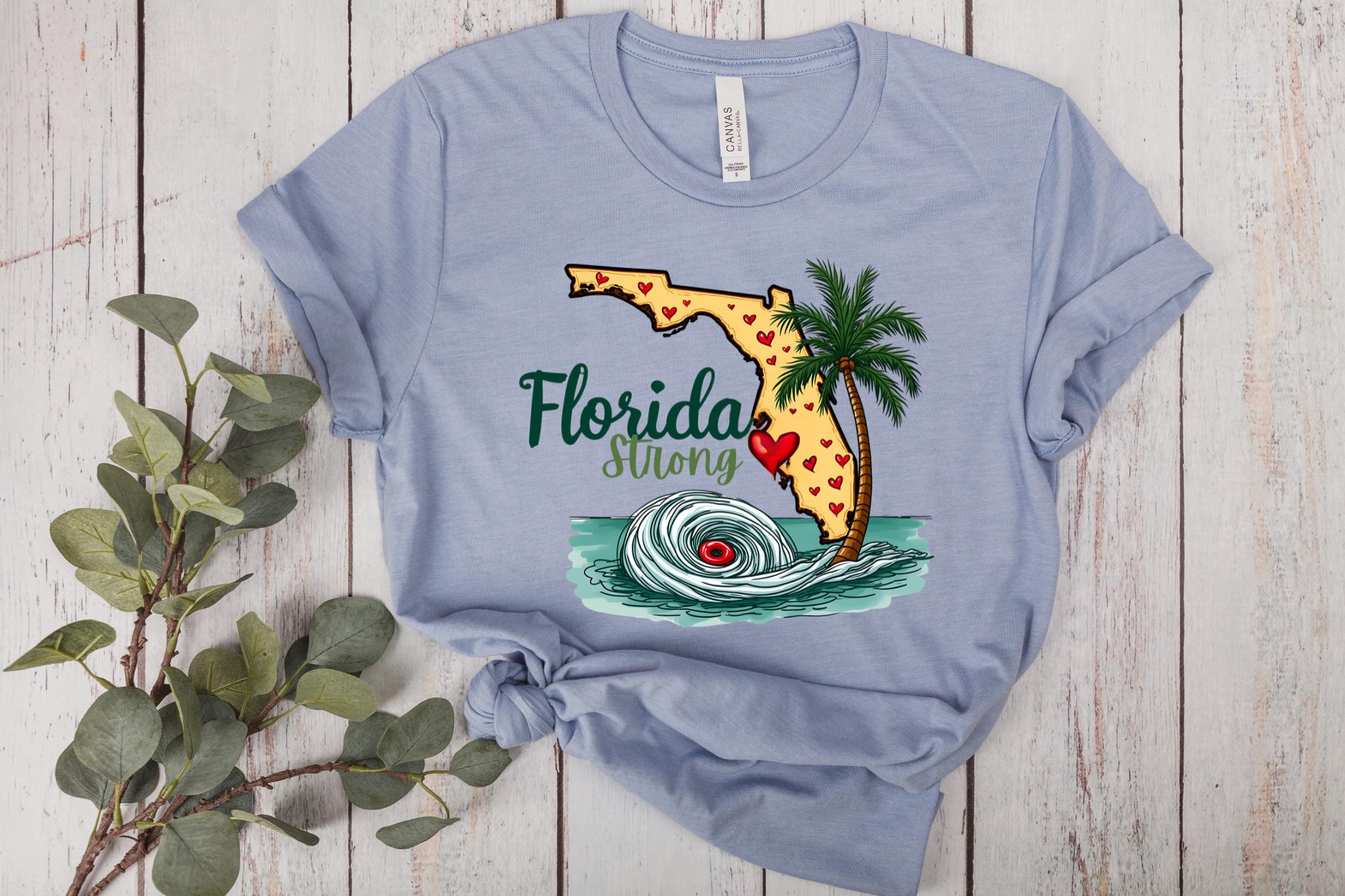 Florida Strong PNG, Hurrican Milton PNG, Bradenton Strong, Tampa Bay Strong, FL Hurricane Awareness, Sublimation TMC