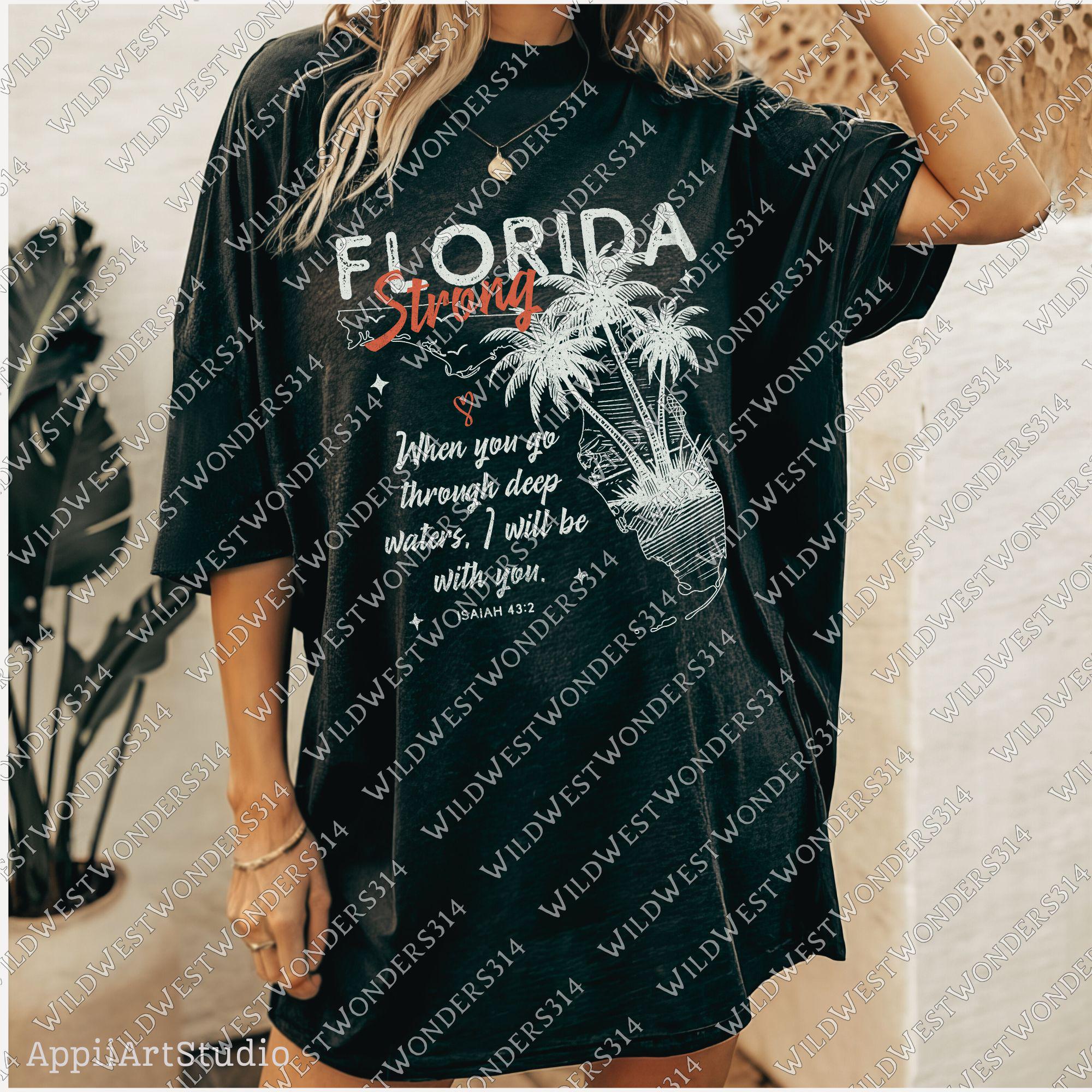 Florida Strong PNG, Pray for Tampa Bay PNG, Hurricane Milton Relief, Tampa Bay Strong, FL Hurricane Awareness, Sublimation Dtf Shirt Design TMC