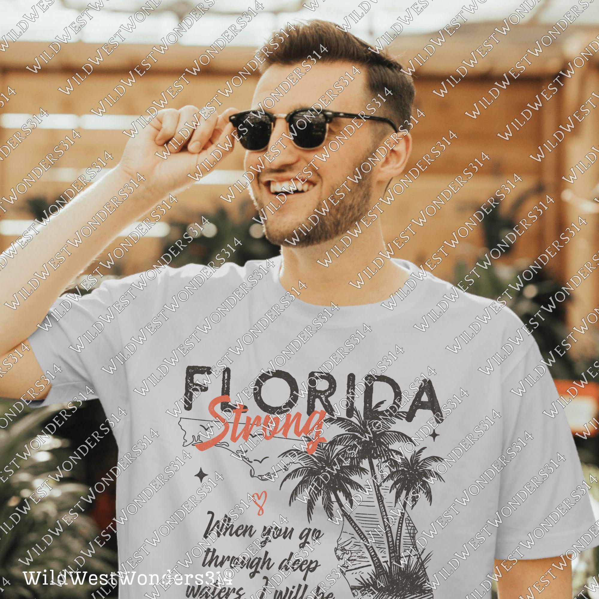 Florida Strong PNG, Pray for Tampa Bay PNG, Hurricane Milton Relief, Tampa Bay Strong, FL Hurricane Awareness, Sublimation Dtf Shirt Design TMC