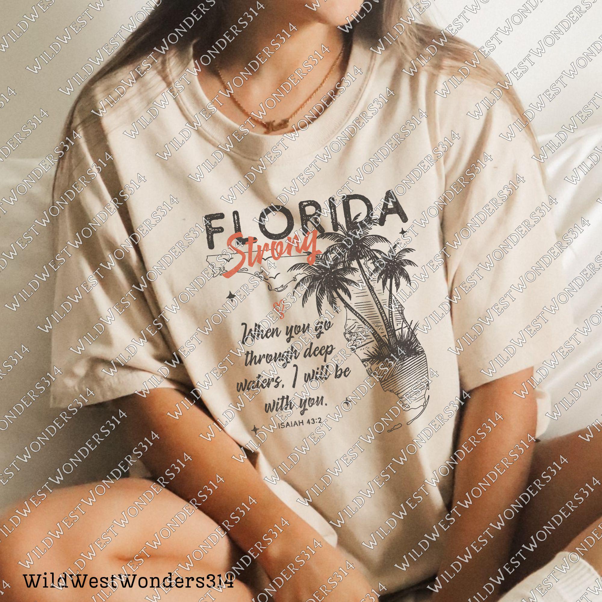 Florida Strong PNG, Pray for Tampa Bay PNG, Hurricane Milton Relief, Tampa Bay Strong, FL Hurricane Awareness, Sublimation Dtf Shirt Design TMC