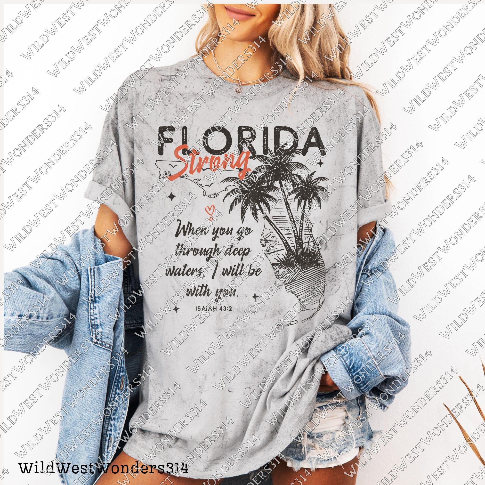 Florida Strong PNG, Pray for Tampa Bay PNG, Hurricane Milton Relief, Tampa Bay Strong, FL Hurricane Awareness, Sublimation Dtf Shirt Design TMC