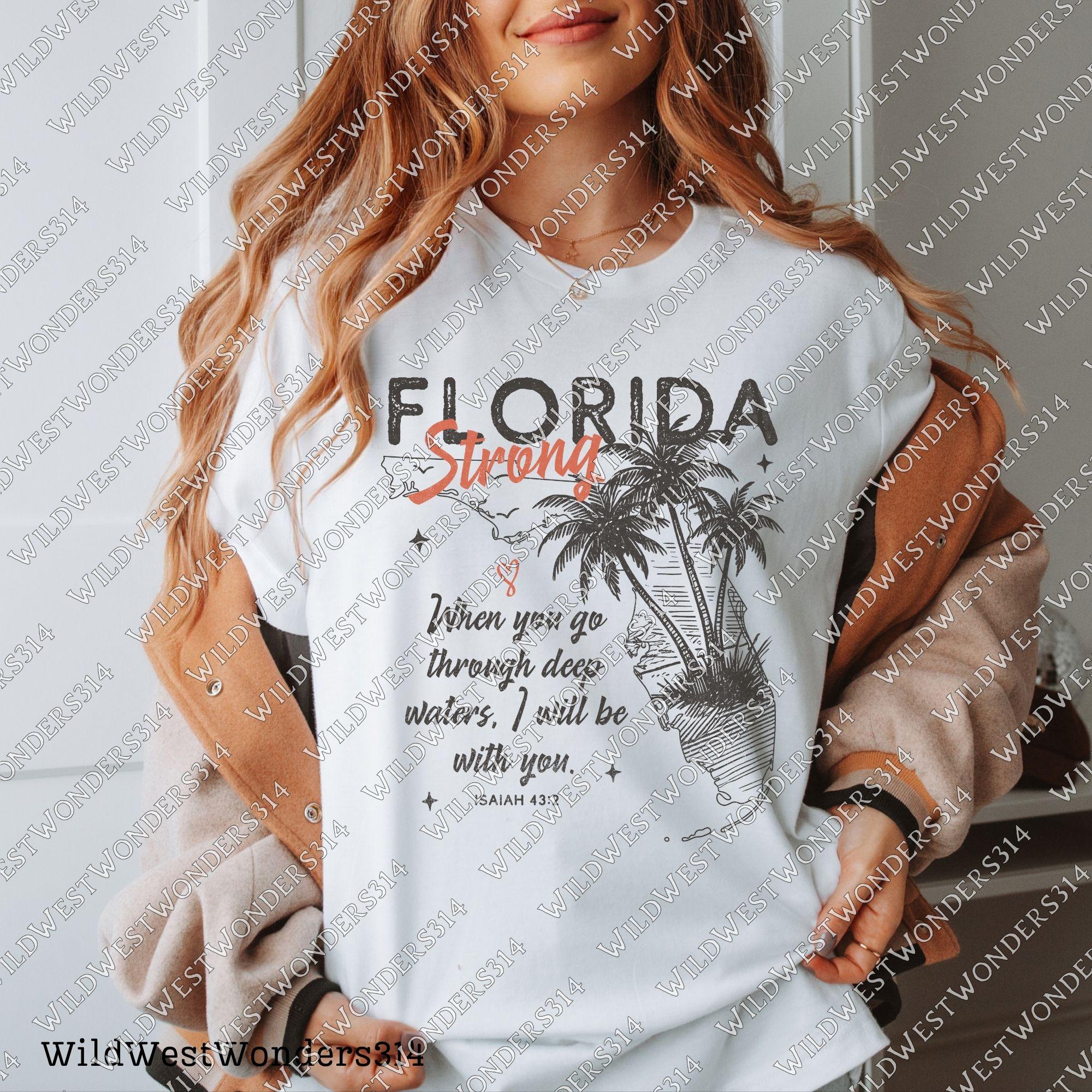 Florida Strong PNG, Pray for Tampa Bay PNG, Hurricane Milton Relief, Tampa Bay Strong, FL Hurricane Awareness, Sublimation Dtf Shirt Design TMC