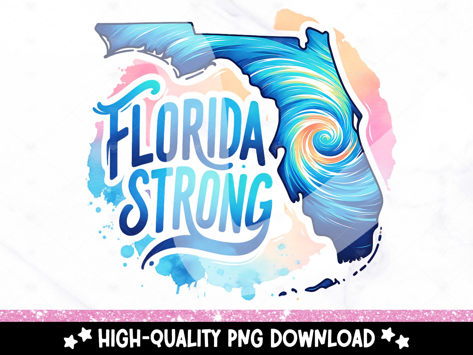 Florida Strong PNG, Pray for Tampa Bay PNG, Hurricane Milton, Tampa Bay Strong, FL Hurricane Awareness, Sublimation Design, Dtf Clipart TMC