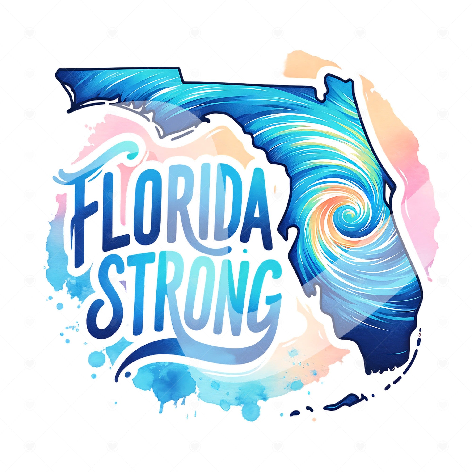 Florida Strong PNG, Pray for Tampa Bay PNG, Hurricane Milton, Tampa Bay Strong, FL Hurricane Awareness, Sublimation Design, Dtf Clipart TMC