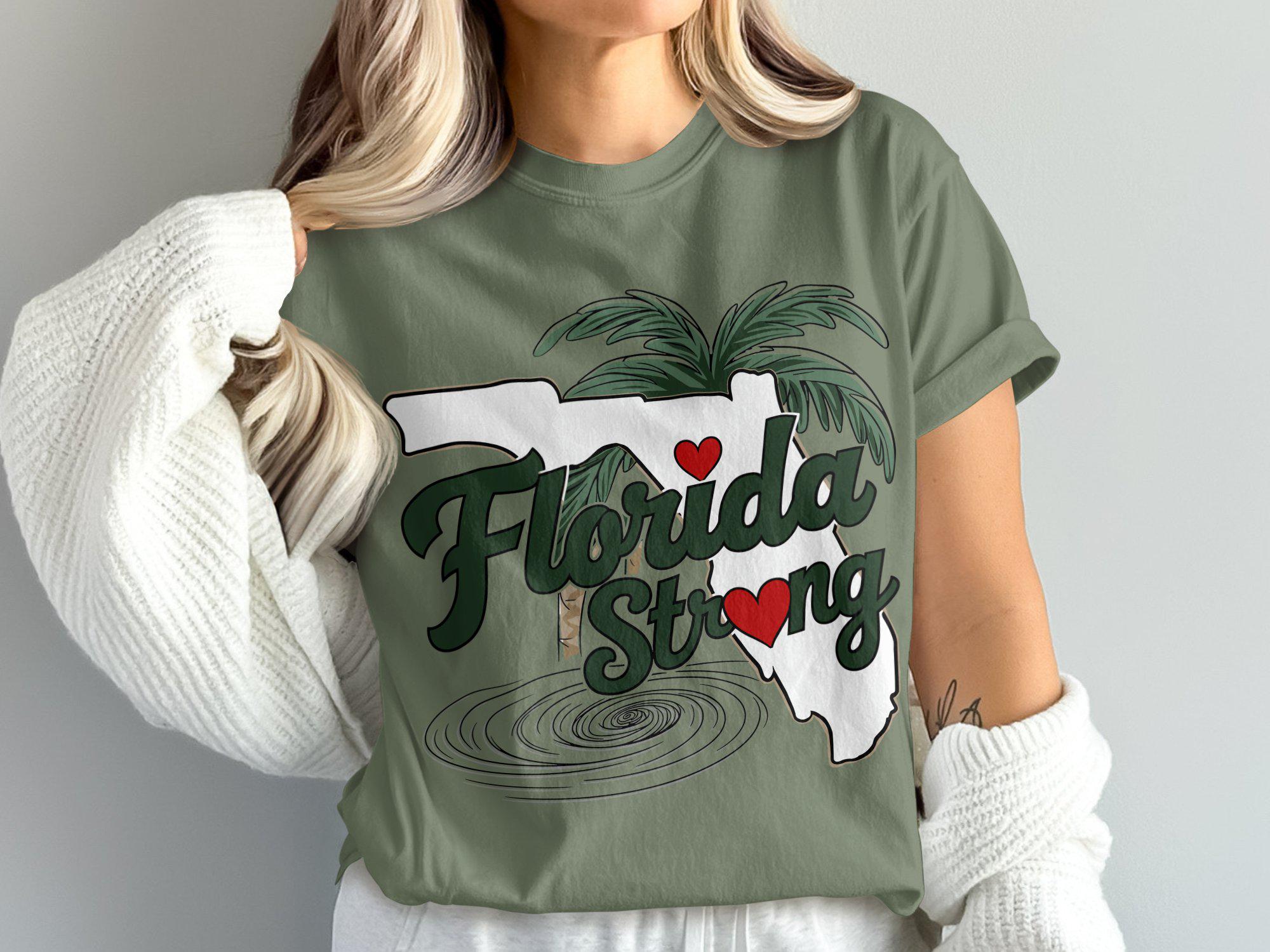 Florida Strong PNG Sublimation Design Florida Hurricane, Florida Shirt Design, Florida SVG, Disaster Relief, I Survived Milton, Storm DTF TMC