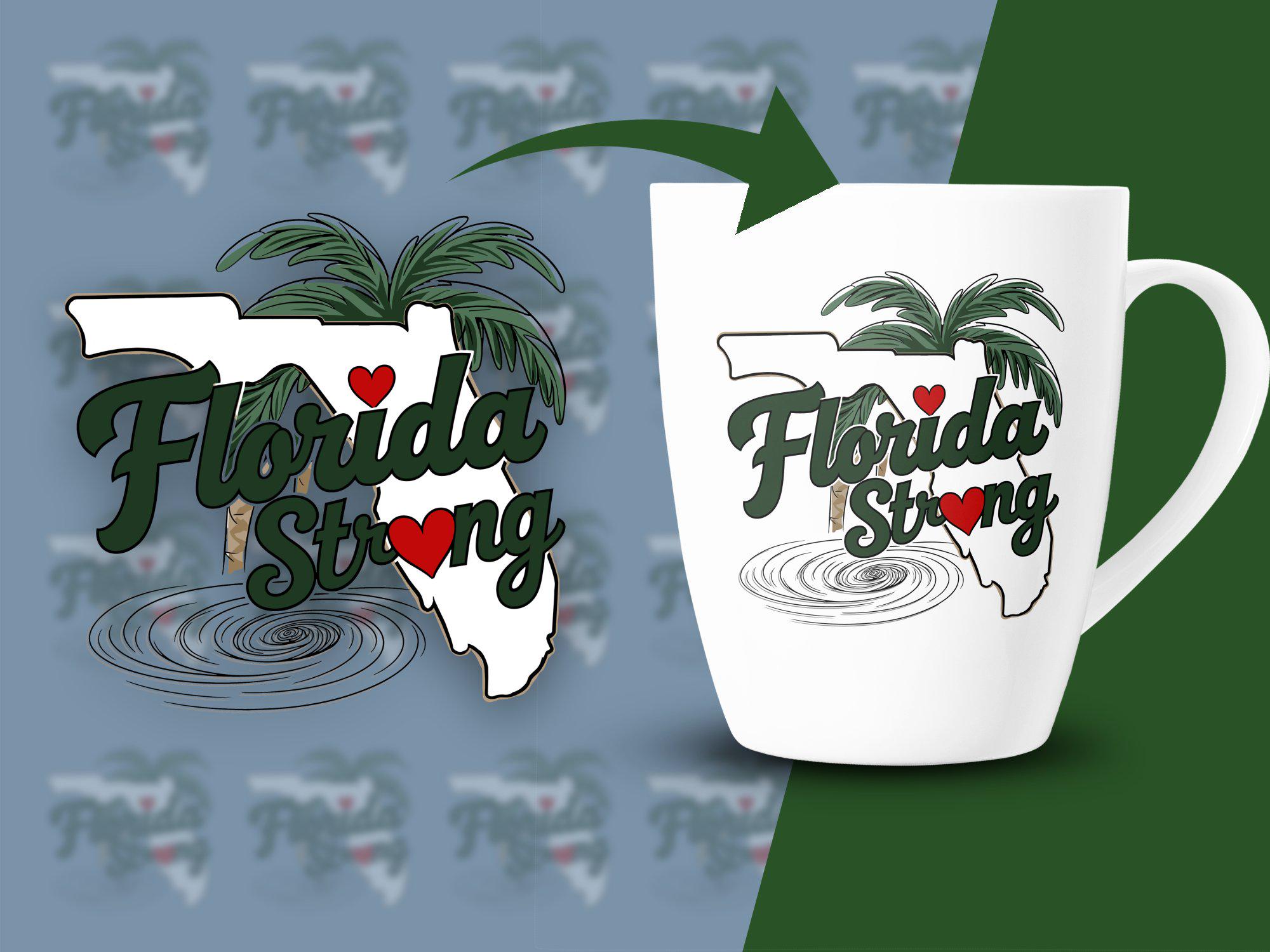 Florida Strong PNG Sublimation Design Florida Hurricane, Florida Shirt Design, Florida SVG, Disaster Relief, I Survived Milton, Storm DTF TMC