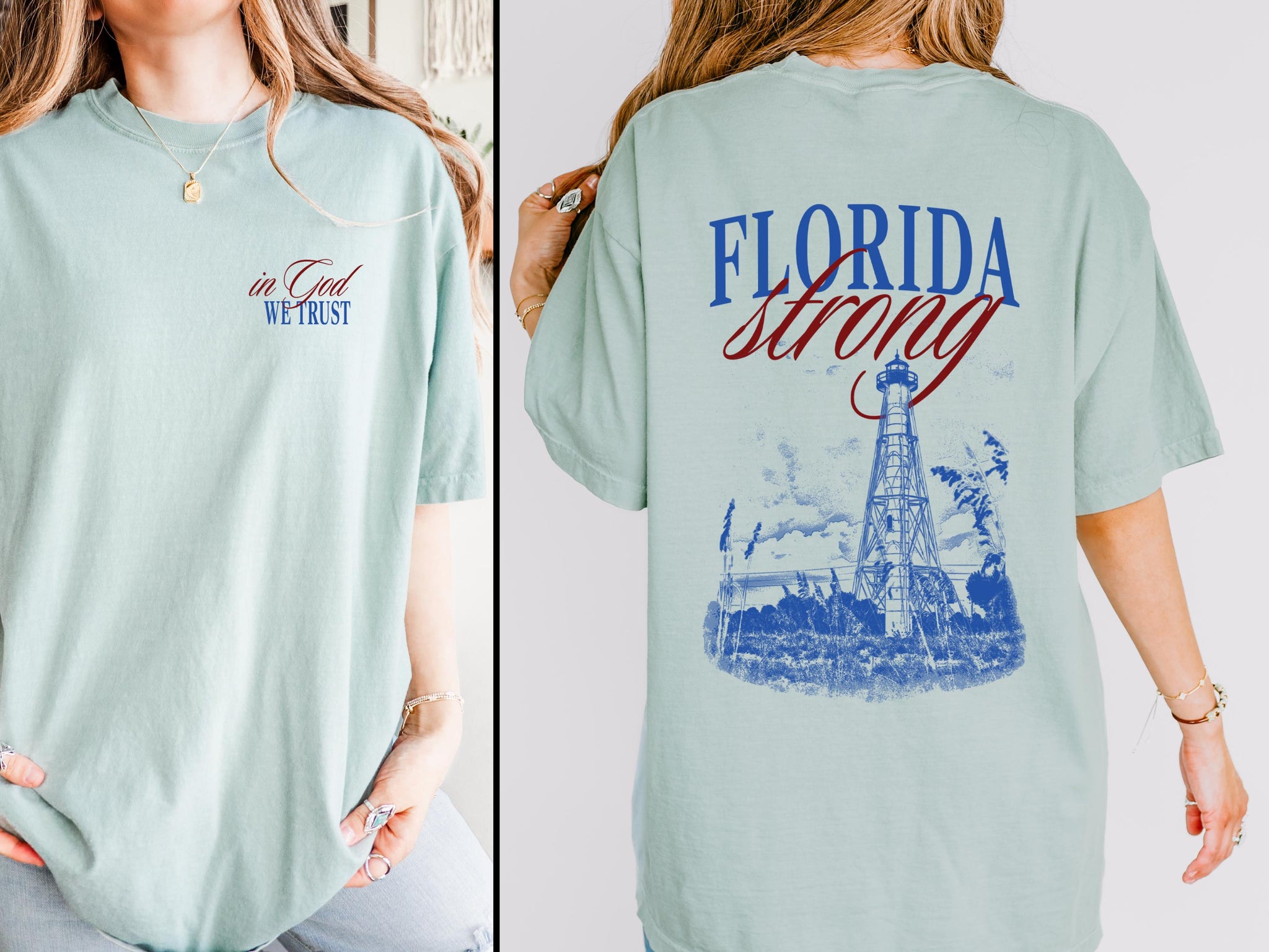 Florida Strong T-Shirt Hurricane Helene Relief Shirt Hurricane Milton Relief Shirt Southeastern Relief Tee Hurricane Strong States Tee TMC