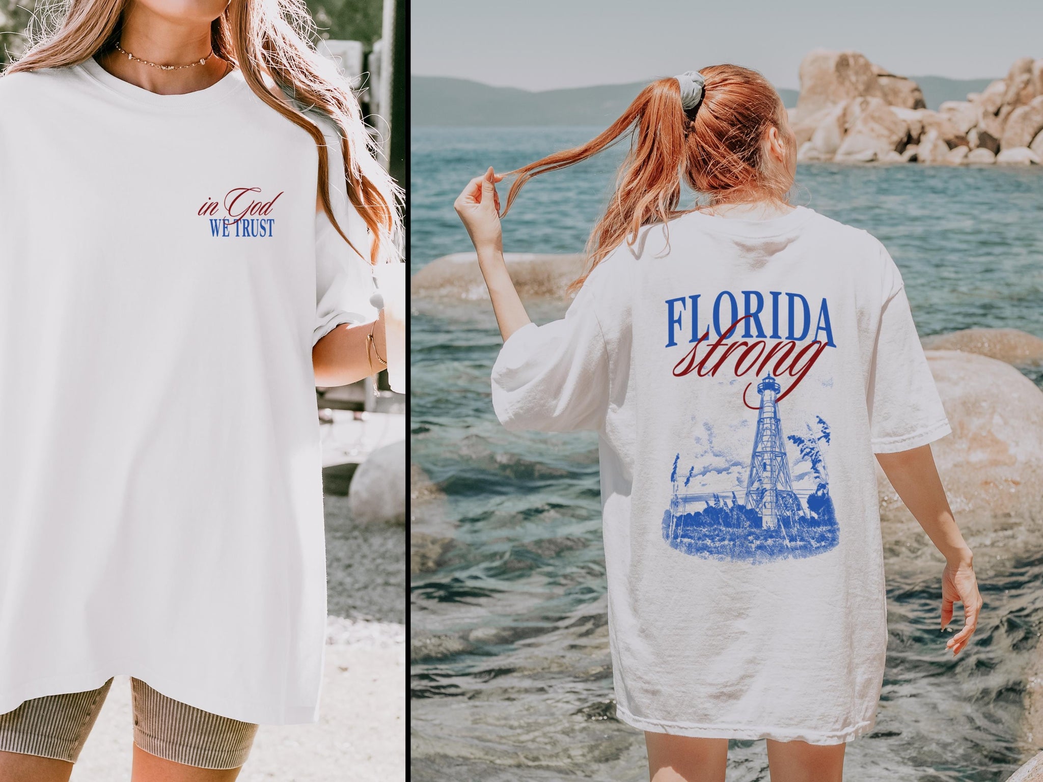 Florida Strong T-Shirt Hurricane Helene Relief Shirt Hurricane Milton Relief Shirt Southeastern Relief Tee Hurricane Strong States Tee TMC