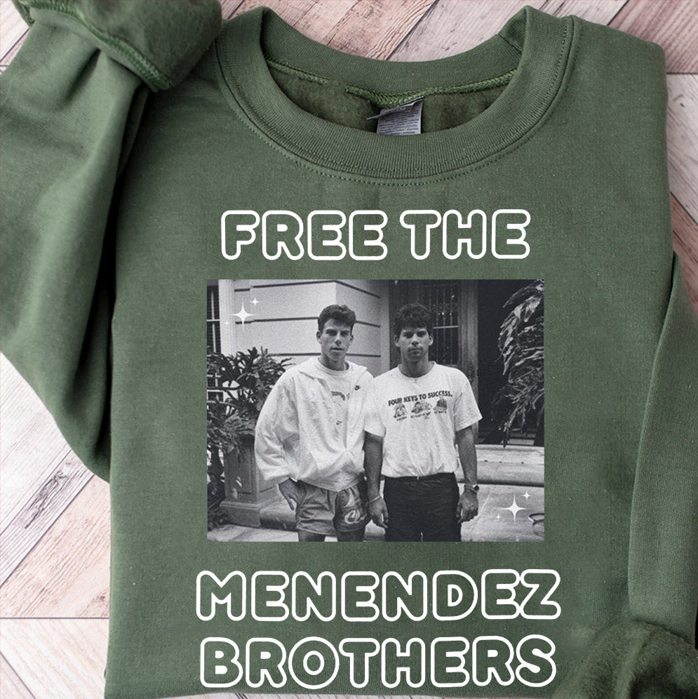 Free the Menendez Brothers Vintage Tee, vintage style shirt , Graphic Tee, Vintage Shirt, Vintage Print, Unique gift idea, retro graphic top, T1