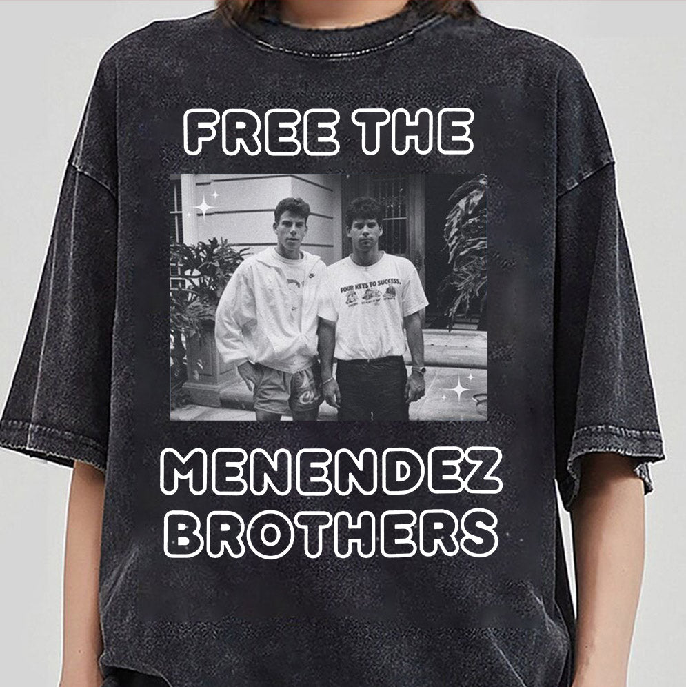 Free the Menendez Brothers Vintage Tee, vintage style shirt , Graphic Tee, Vintage Shirt, Vintage Print, Unique gift idea, retro graphic top