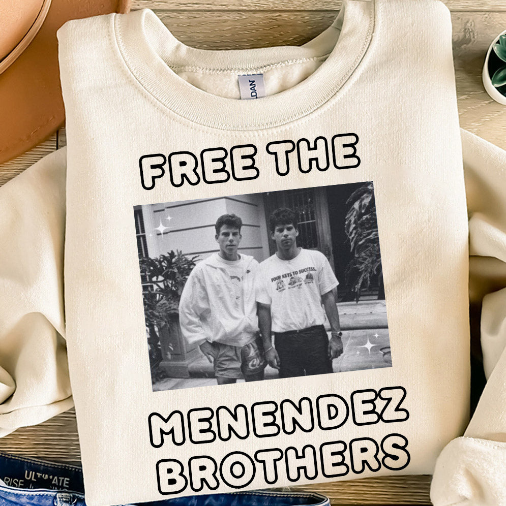 Free the Menendez Brothers Vintage Tee, vintage style shirt , Graphic Tee, Vintage Shirt, Vintage Print, Unique gift idea, retro graphic top