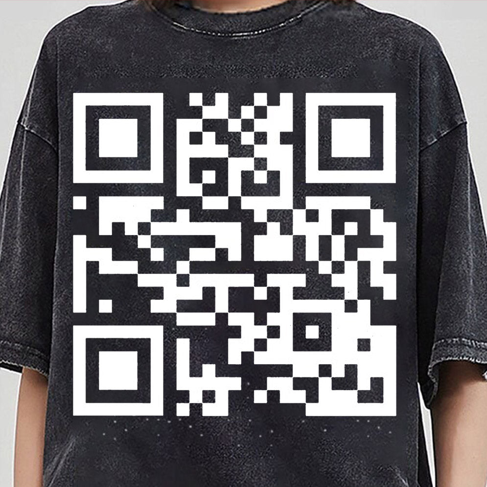 Fuck Off with Custom QR code Sweatshirt, Fuck Off Prank Joke QR Code Sweatshirt, QR Code Fuck Off Sweatshirt, Fuck You Qr Code Sweatshirt
