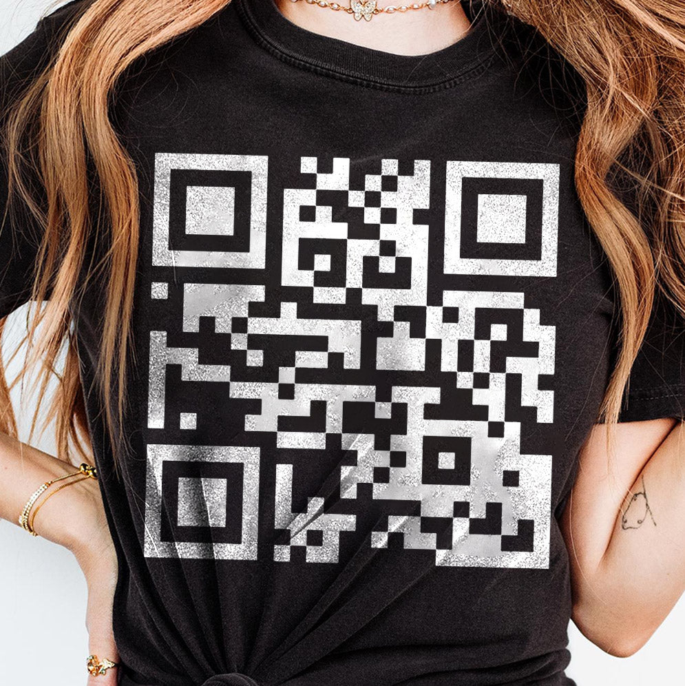 Fuck Off with Custom QR code Sweatshirt, Fuck Off Prank Joke QR Code Sweatshirt, QR Code Fuck Off Sweatshirt, Fuck You Qr Code Sweatshirt