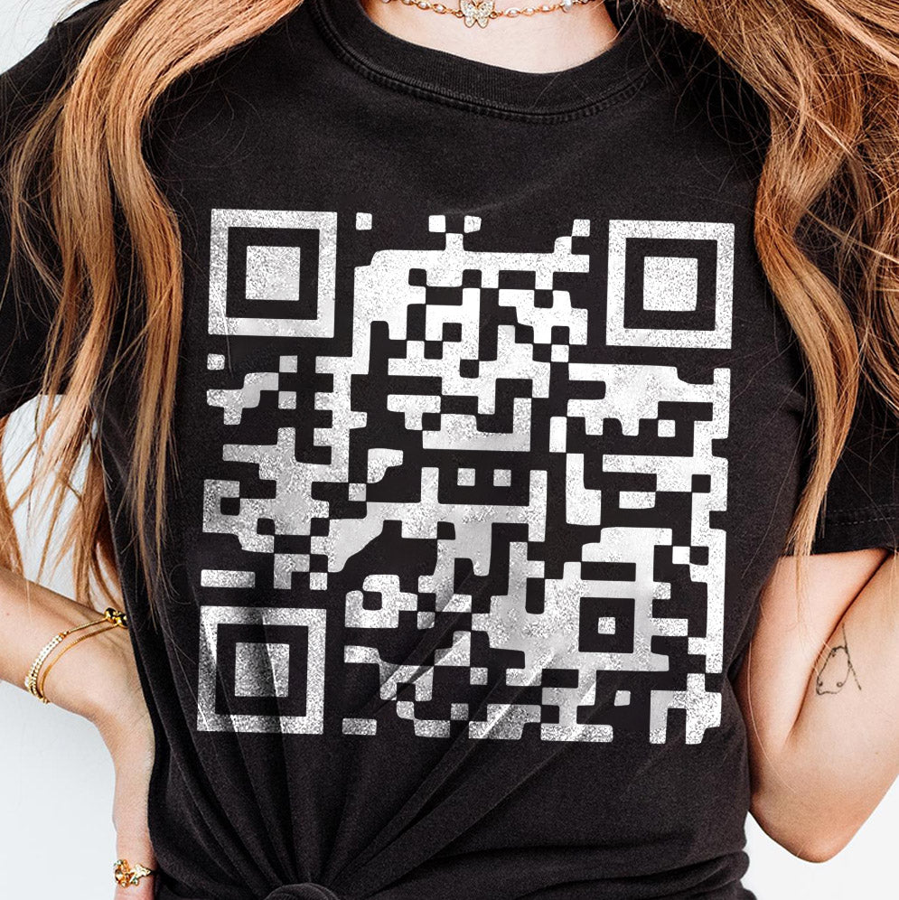 Fuck Off with Custom QR code Sweatshirt, Fuck Off Prank Joke QR Code Sweatshirt V2, QR Code Fuck Off Sweatshirt, Fuck You Qr Code Sweatshirt