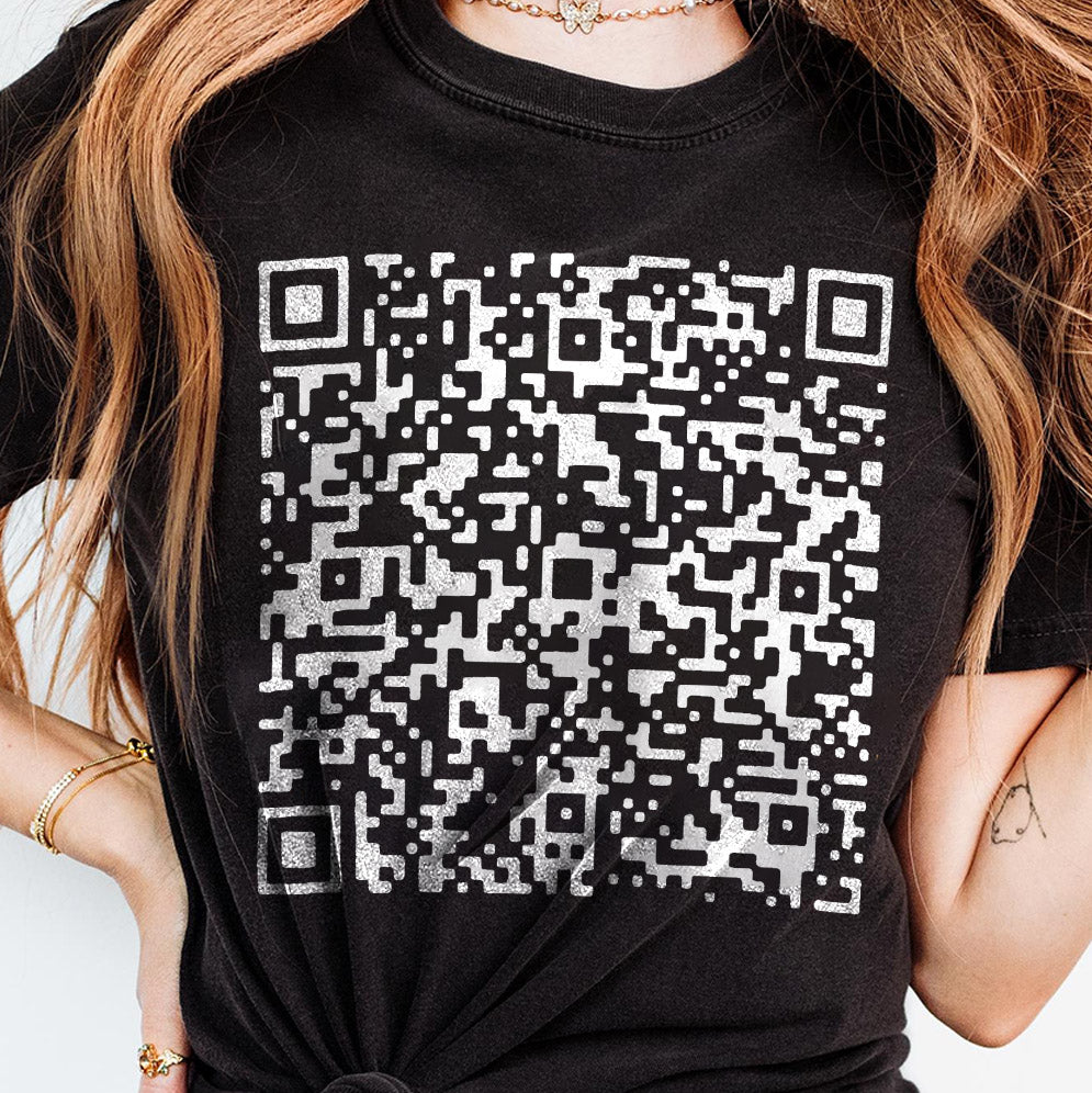 Fuck Off with Custom QR code Sweatshirt, Fuck Off Prank Joke QR Code Sweatshirt V3QR Code Fuck Off Sweatshirt, Fuck You Qr Code Sweatshirt