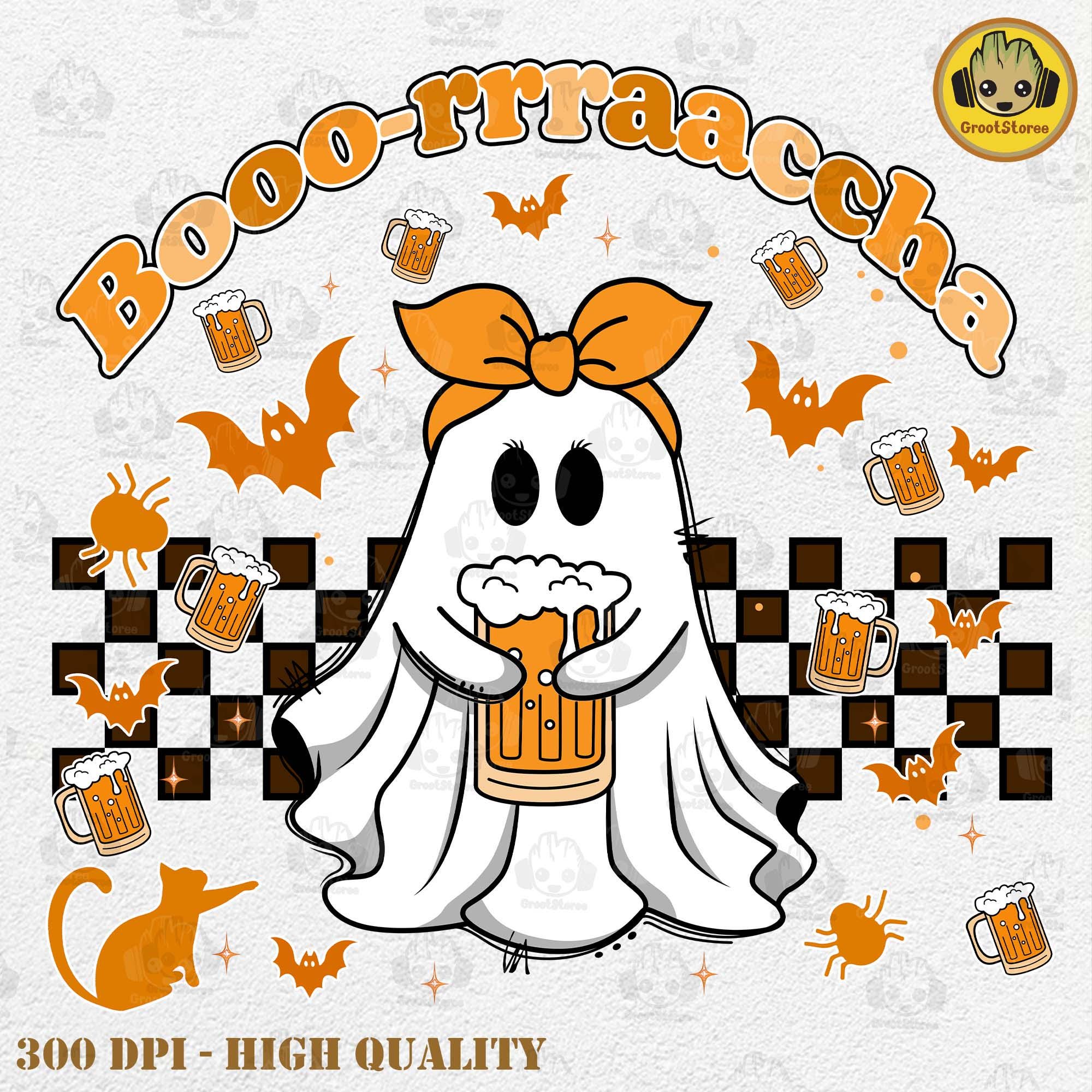 Funny Halloween Boo rracha Png, Latino Halloween Png, Mexican Halloween Png, Spanish Halloween Png, Comadre Crew, Drunk Ghost Png, Trikotri SCU