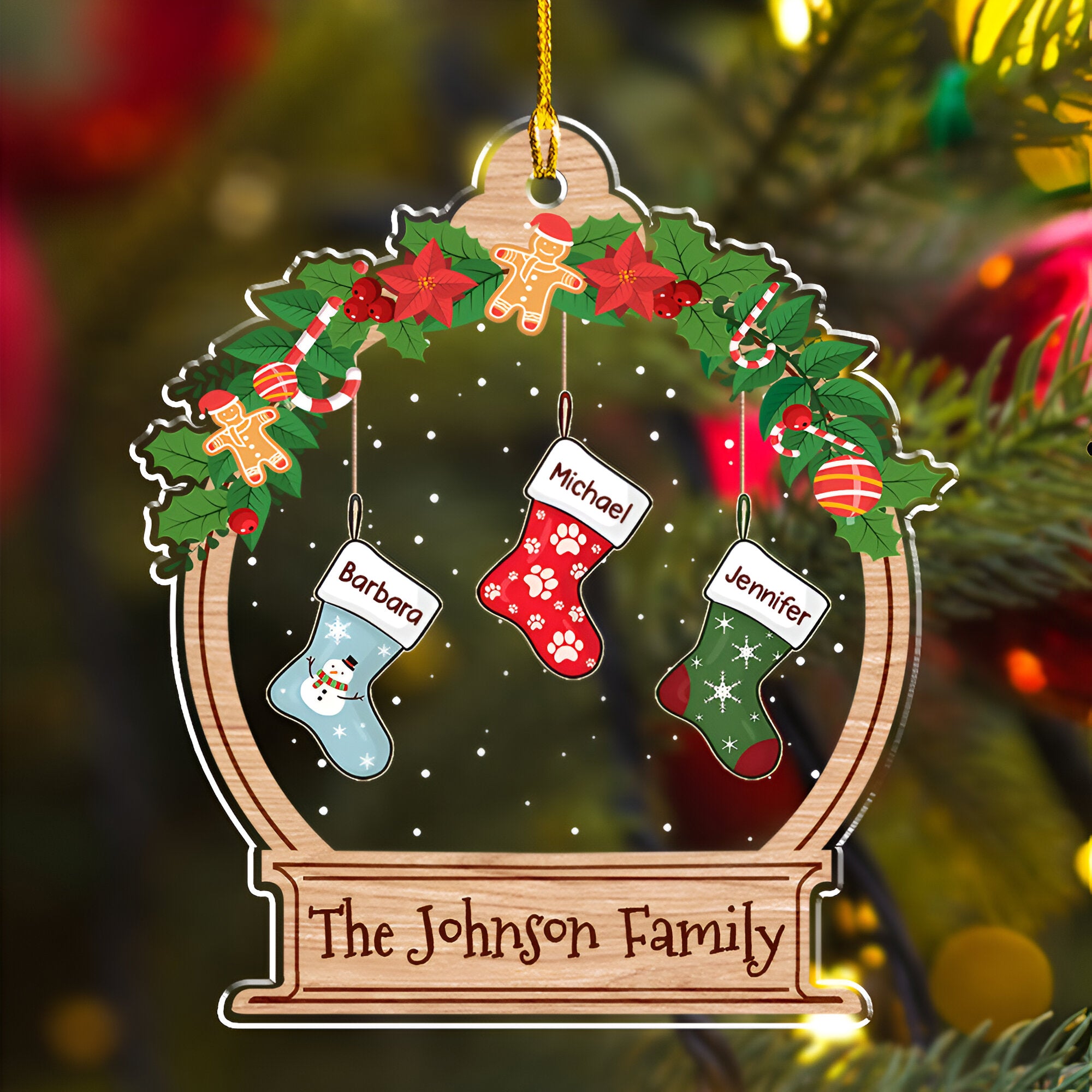 Funny Stockings - Personalized Custom Acrylic Ornament ORN0710