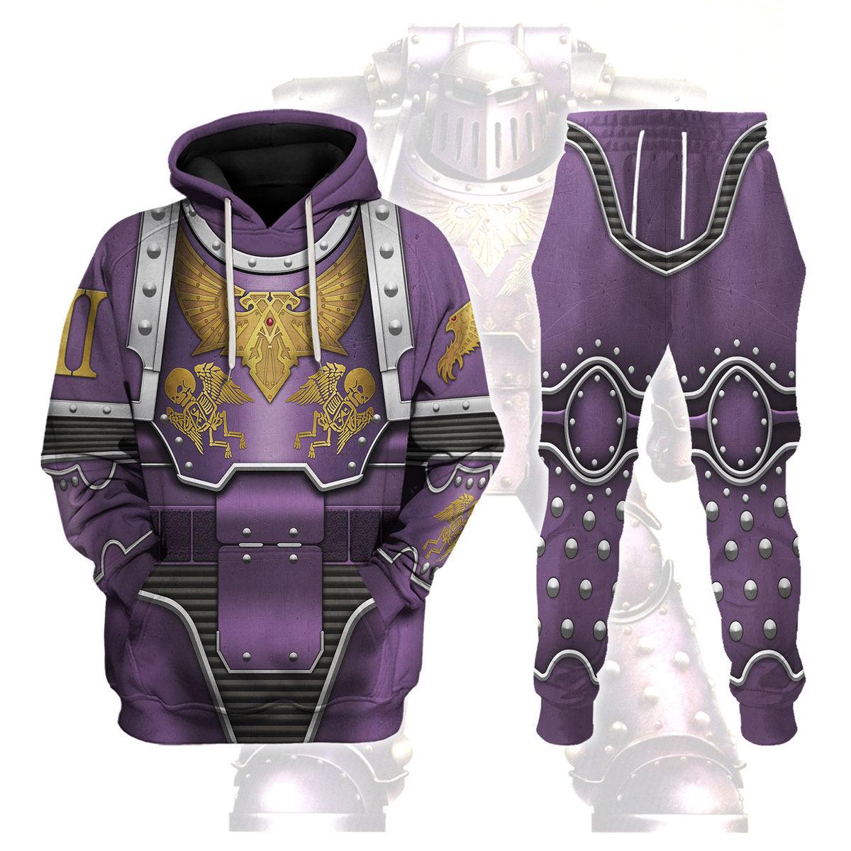 CustomsPig Emperor Children Costume Cotton Warhammer Costume Hoodie Jogger,CustomsPig Emperor Children Costume Cotton Space Marines Cosplay 3D Hoodie Pants, Warhammer 3D Tracksuit, Warhammer Game Outfit TQT3