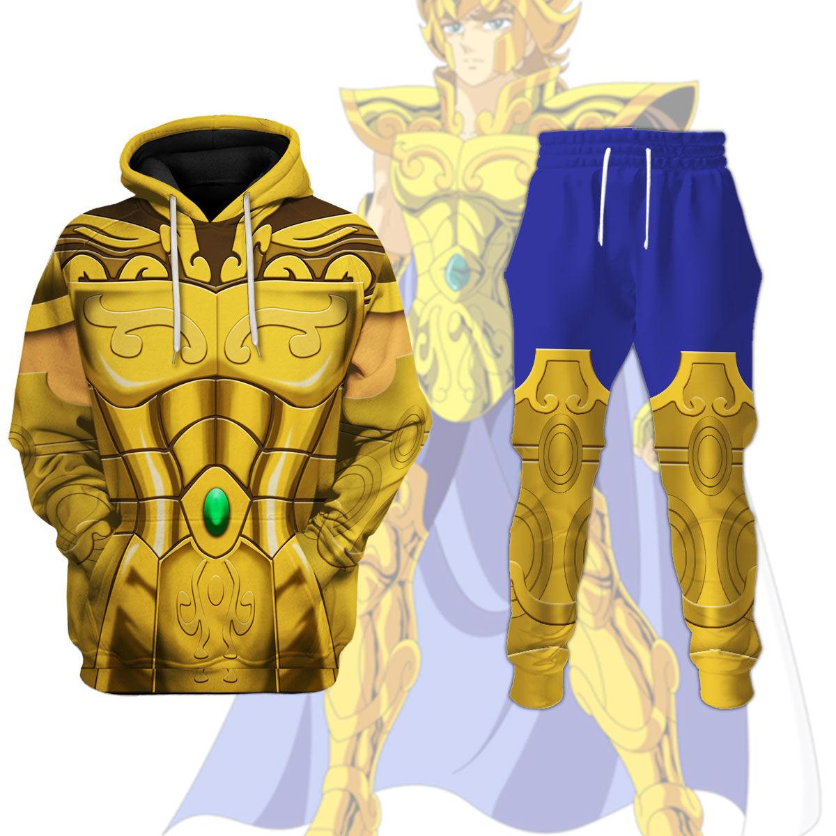Pig Leo Aiolia Saint Seiya Warhammer Costume Hoodie Jogger, Pig Leo Aiolia Saint Seiya Marines Cosplay 3D Hoodie Pants, Warhammer 3D Tracksuit, Warhammer Game Outfit TQT4