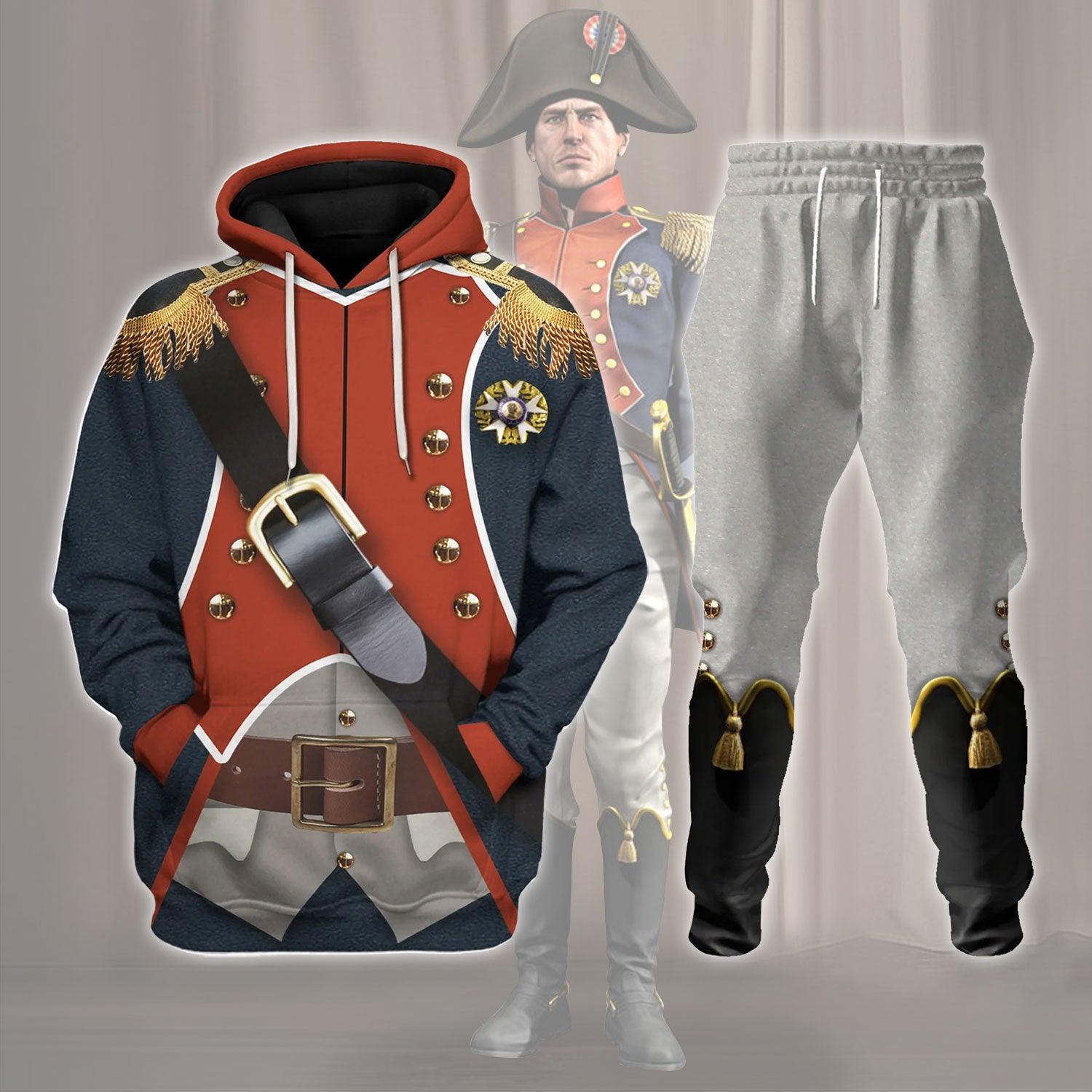 Pig Napoleon Infantryman Costume Hoodie Jogger, Sweatshirt T-Shirt Sweatpants Tracksuit TQT5