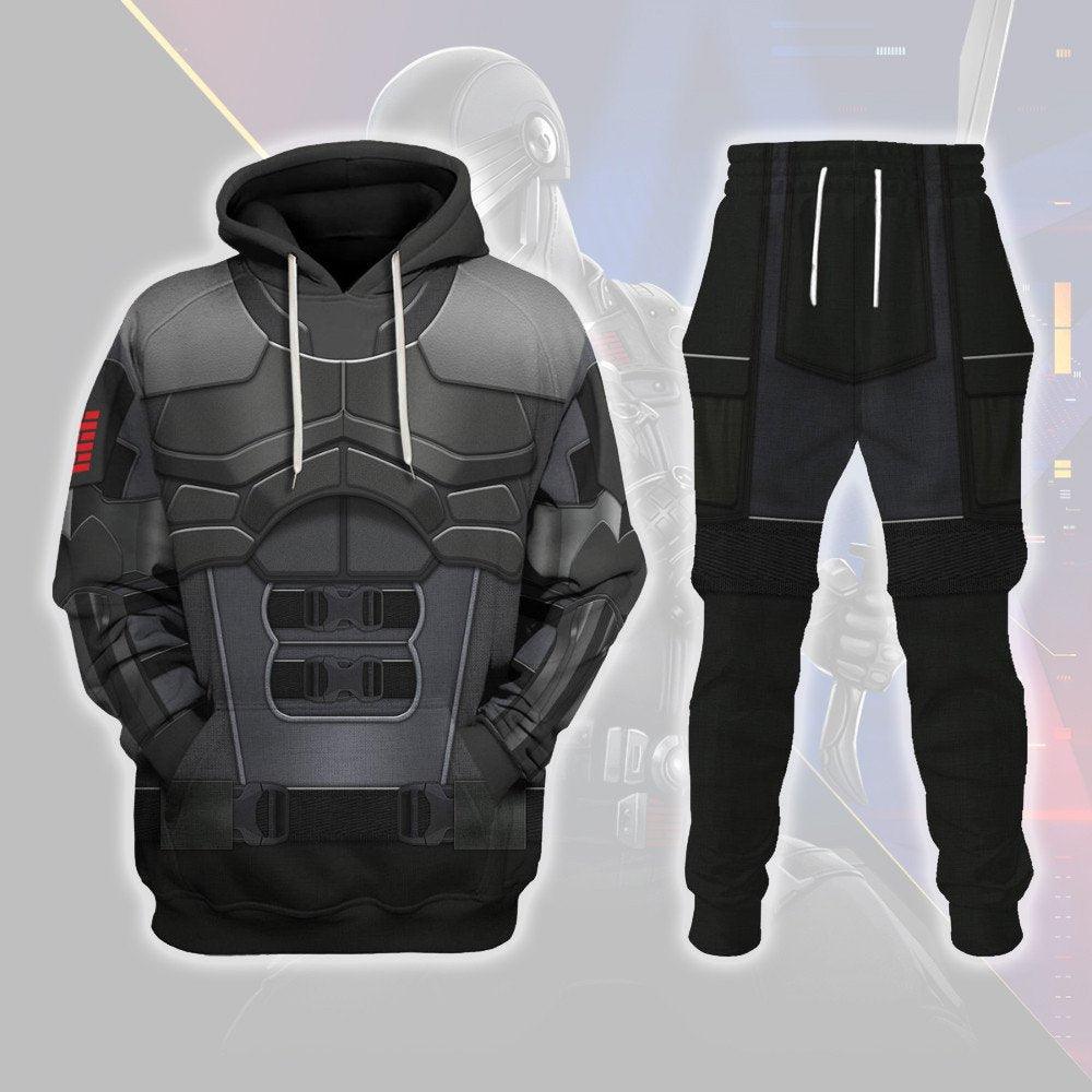 Pig Snake Eyes Warhammer Costume Hoodie Jogger, Pig Snake Eyes Marines Cosplay 3D Hoodie Pants, Warhammer 3D Tracksuit, Warhammer Game Outfit TQT4
