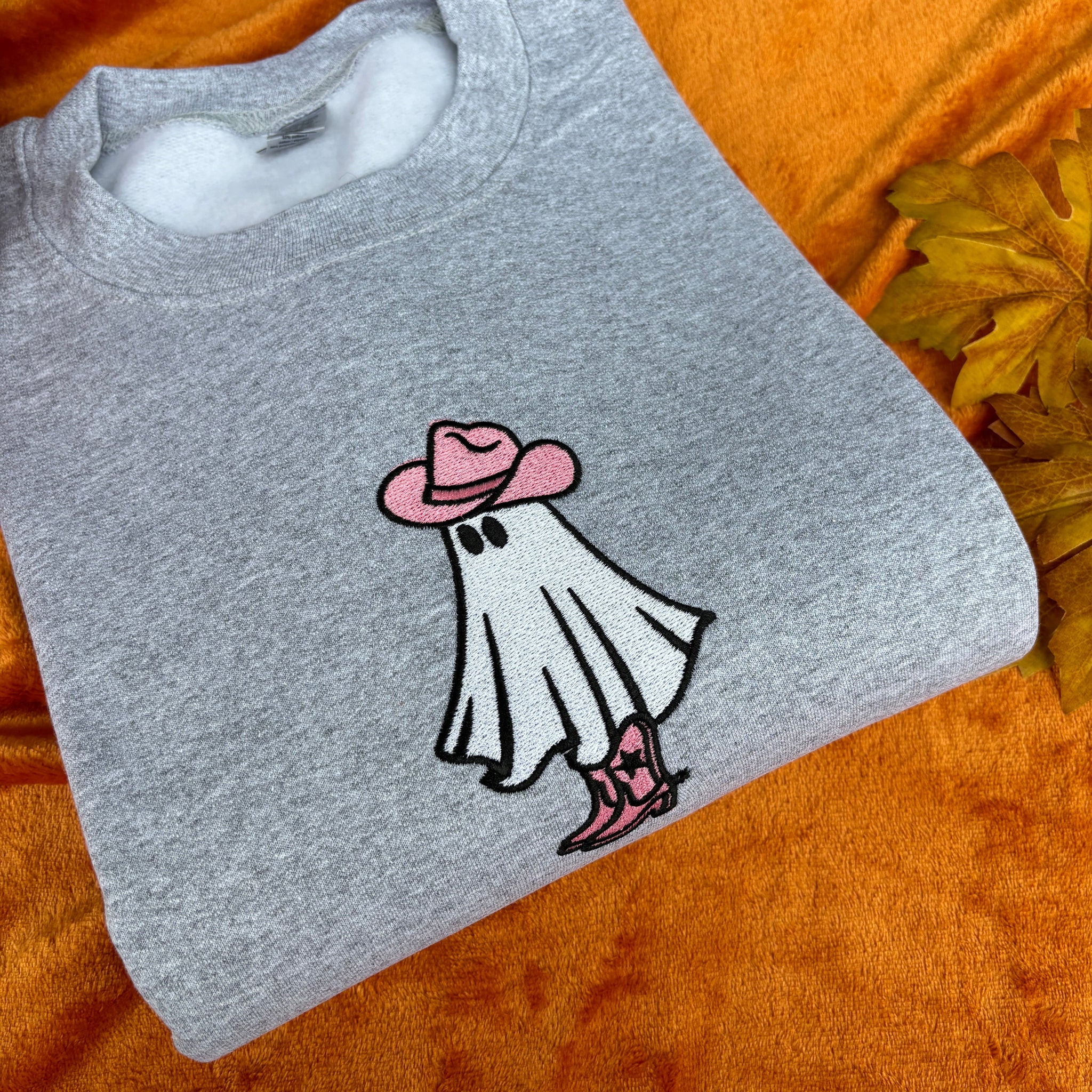 GHOST COWBOY EMBROIDERED SWEATSHIRT EMHA2808