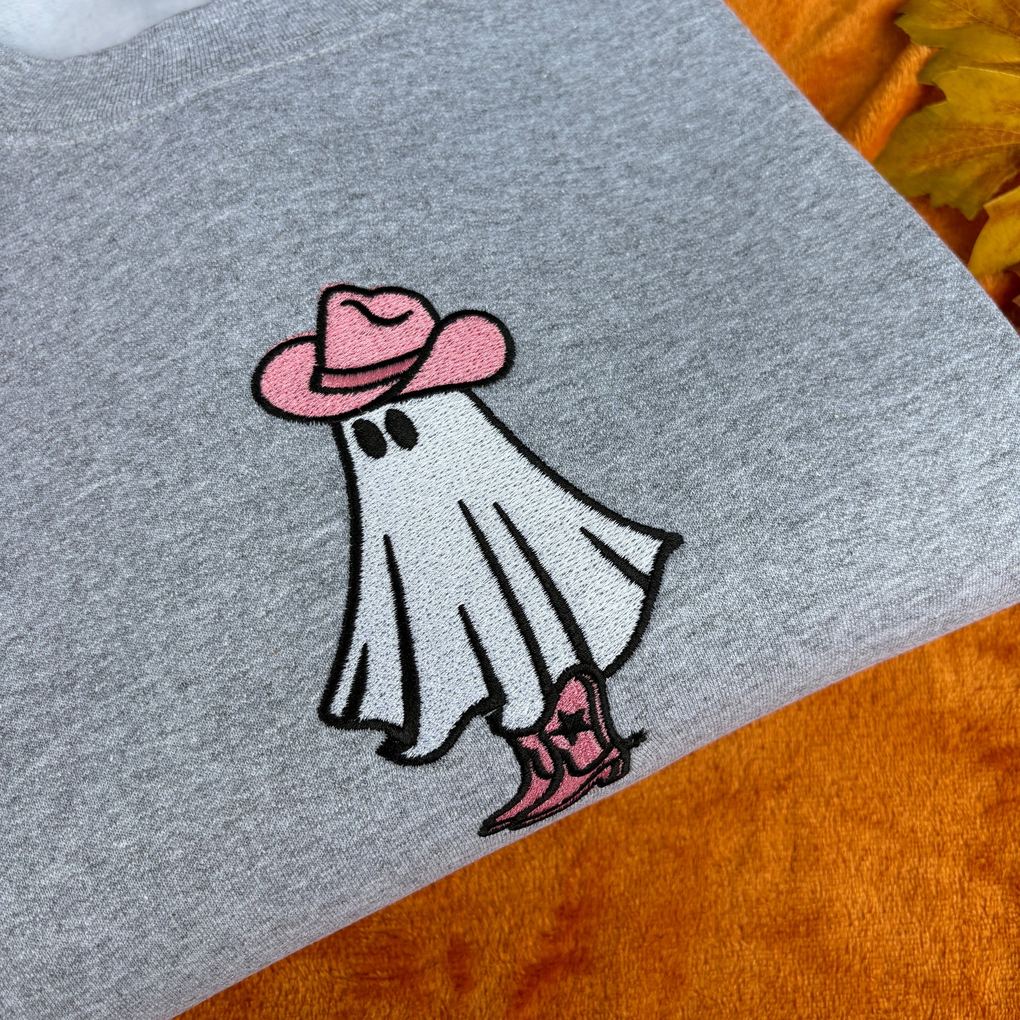 GHOST COWBOY EMBROIDERED SWEATSHIRT EMHA2808