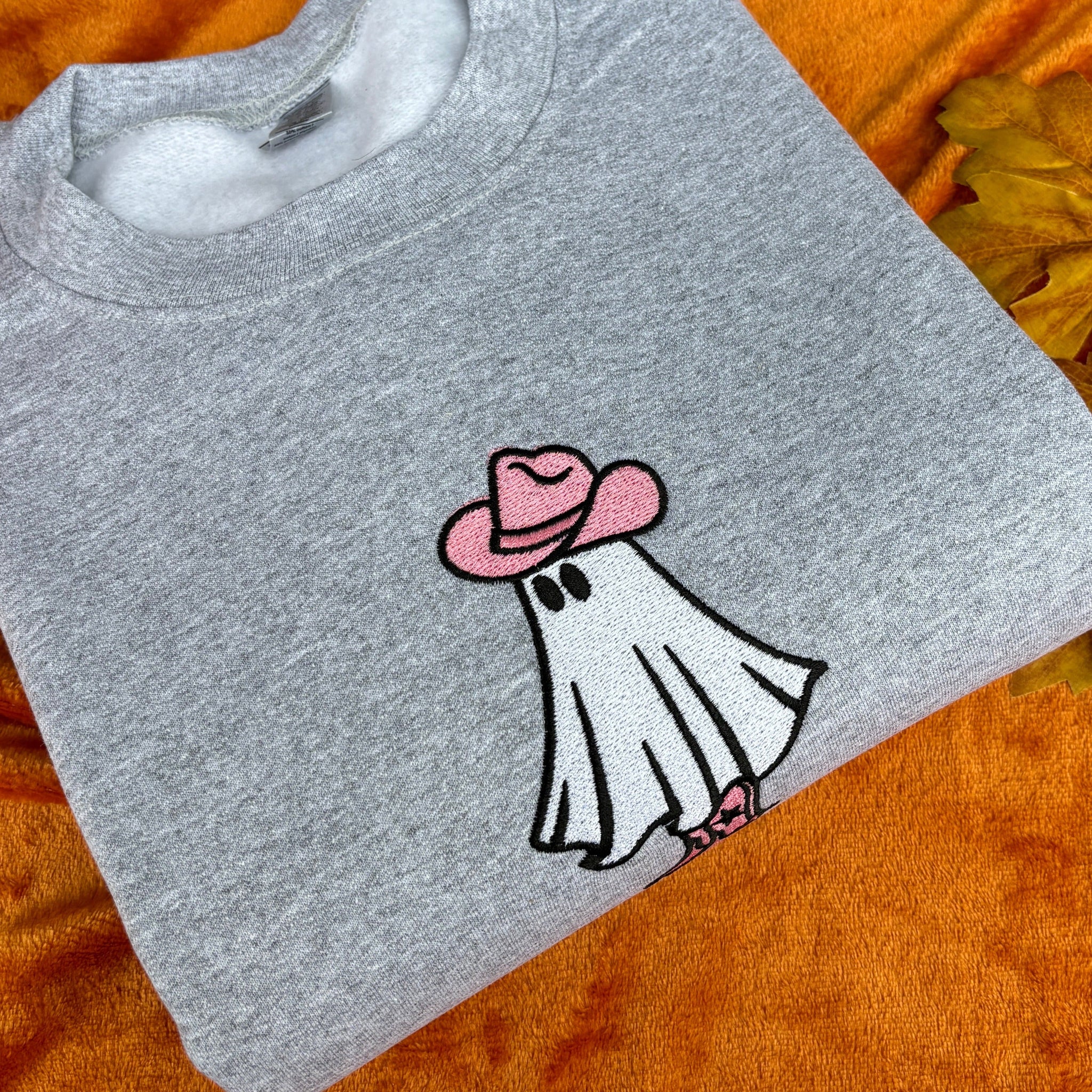 GHOST COWBOY EMBROIDERED SWEATSHIRT EMHA2808