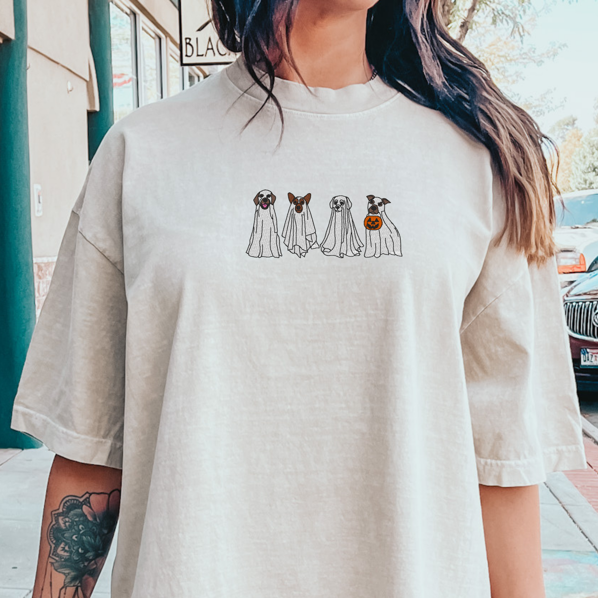Ghost Dogs Embroidered Tee EMHA2608