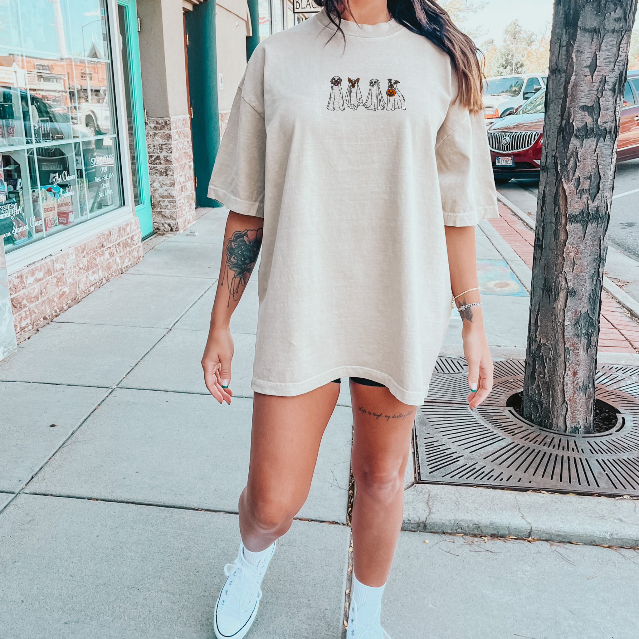 Ghost Dogs Embroidered Tee EMHA2608