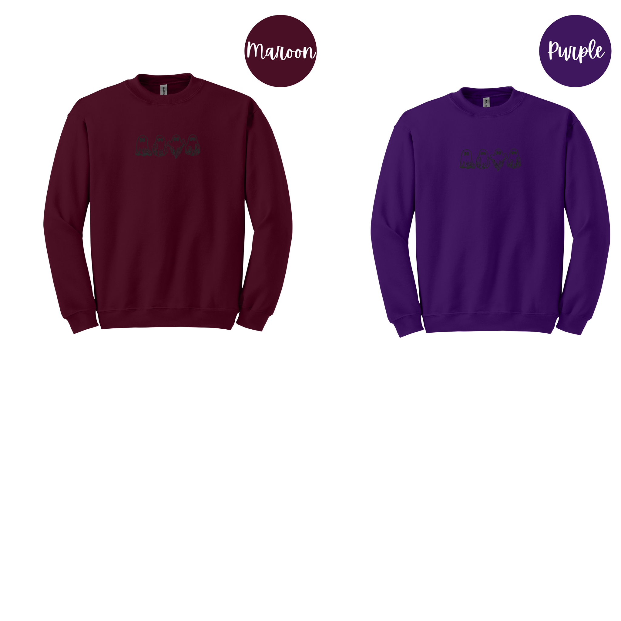 Ghost Embroidered Sweatshirt EMHA2608