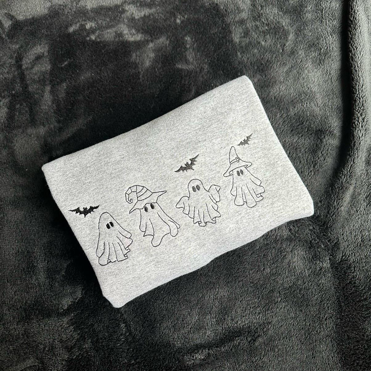 Ghosts Embroidered Sweatshirt EMHA2808