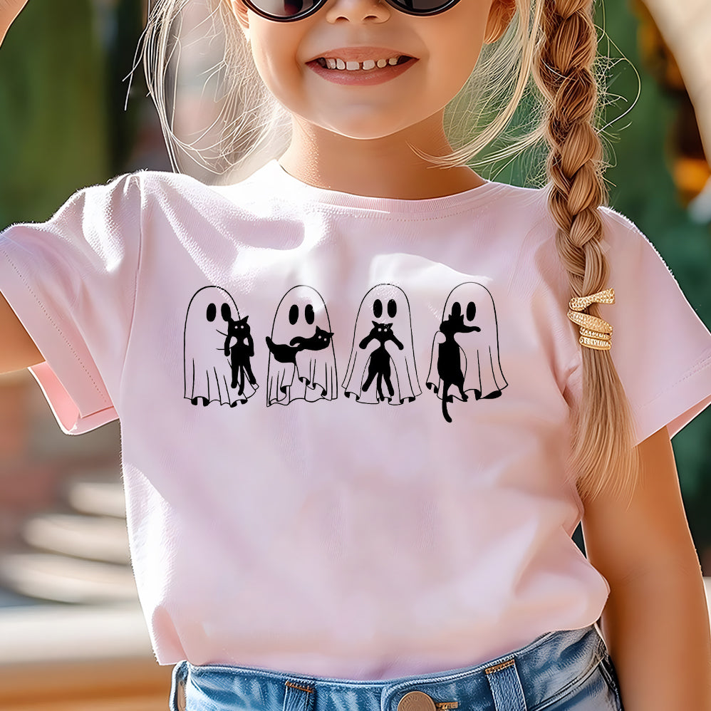 Ghosts with Cat Png, Cute Halloween Ghosts Png, Cat Lover Ghost Png, Halloween Cat Mom PNG,Spooky Season Cats PNG,Cat Person Png,Spooky Vibe