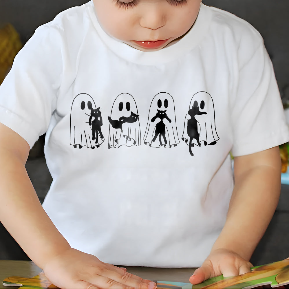 Ghosts with Cat Png, Cute Halloween Ghosts Png, Cat Lover Ghost Png, Halloween Cat Mom PNG,Spooky Season Cats PNG,Cat Person Png,Spooky Vibe